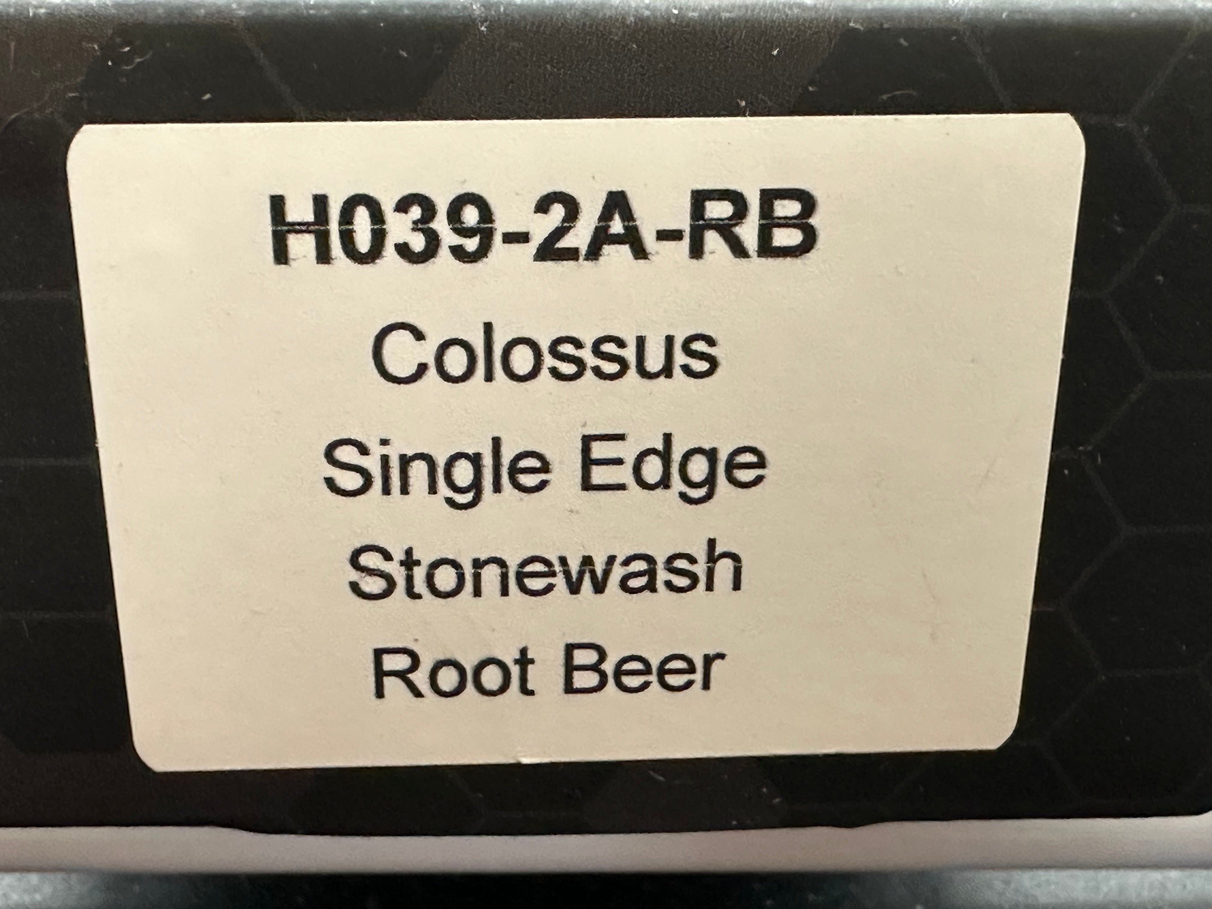 Heretic Colossus S/E Stonewash - Root Beer Handle - MagnaCut