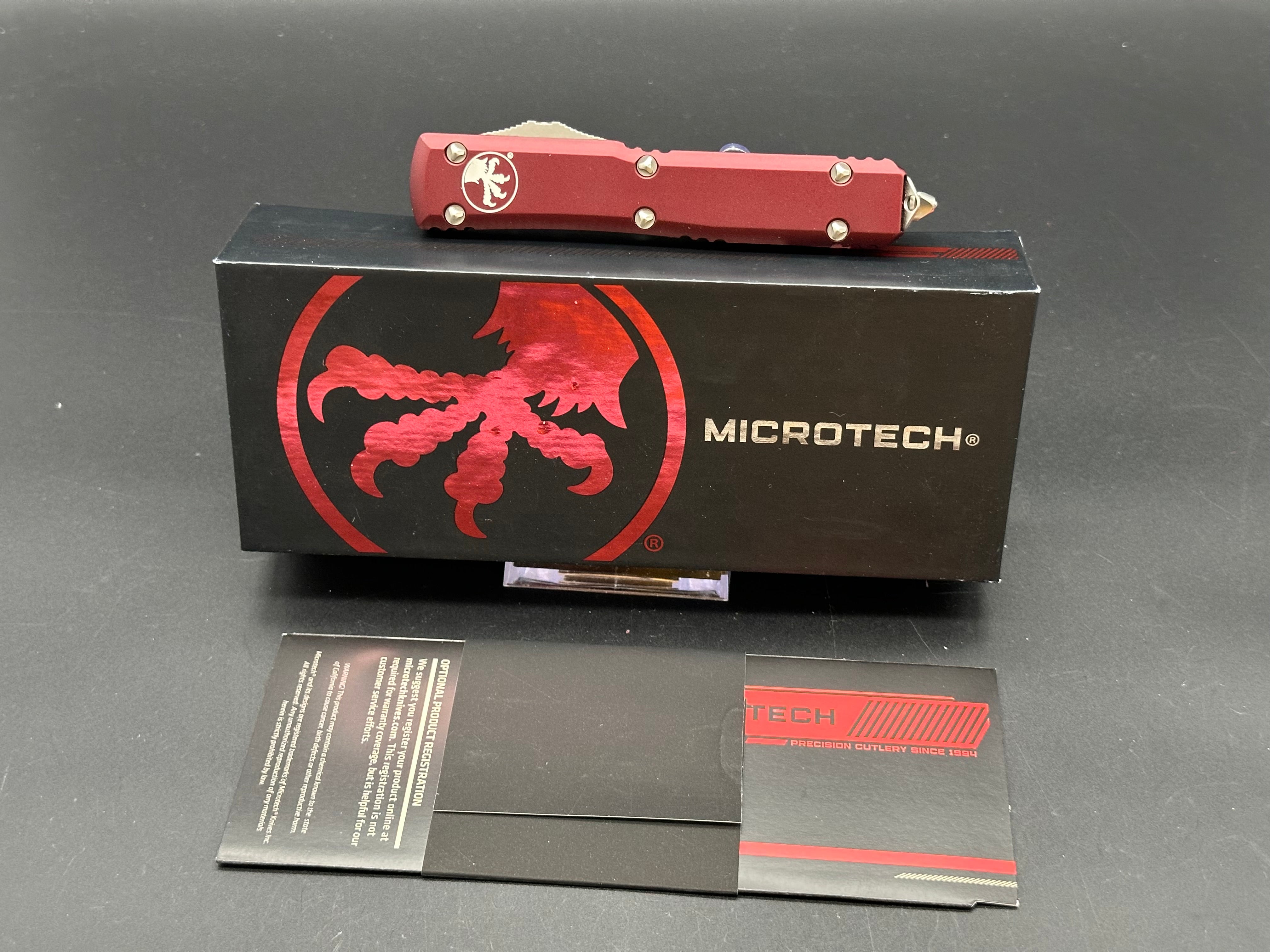 Microtech Ultratech OTF Automatic Knife Maroon (Factory Blem)