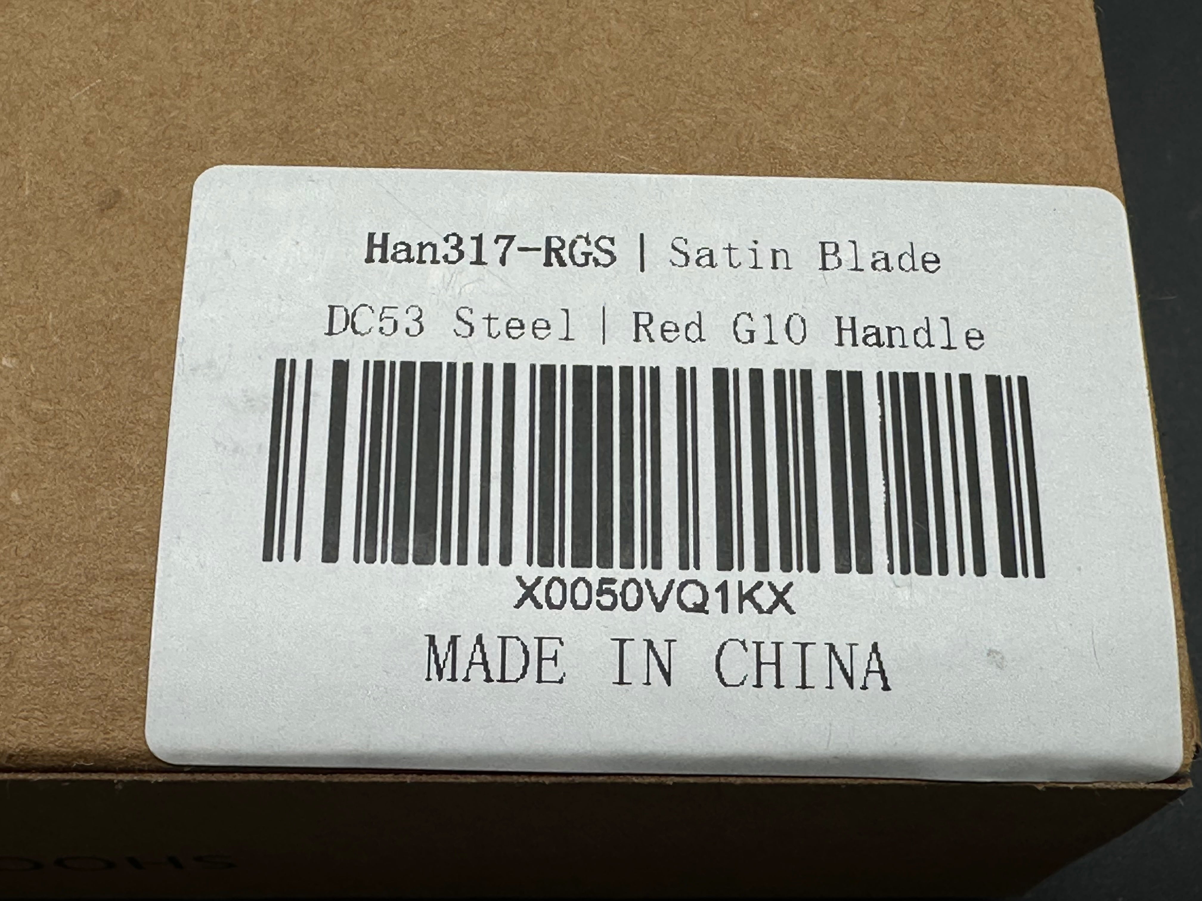 Shooziz HAN317-RGS | DC53 Steel