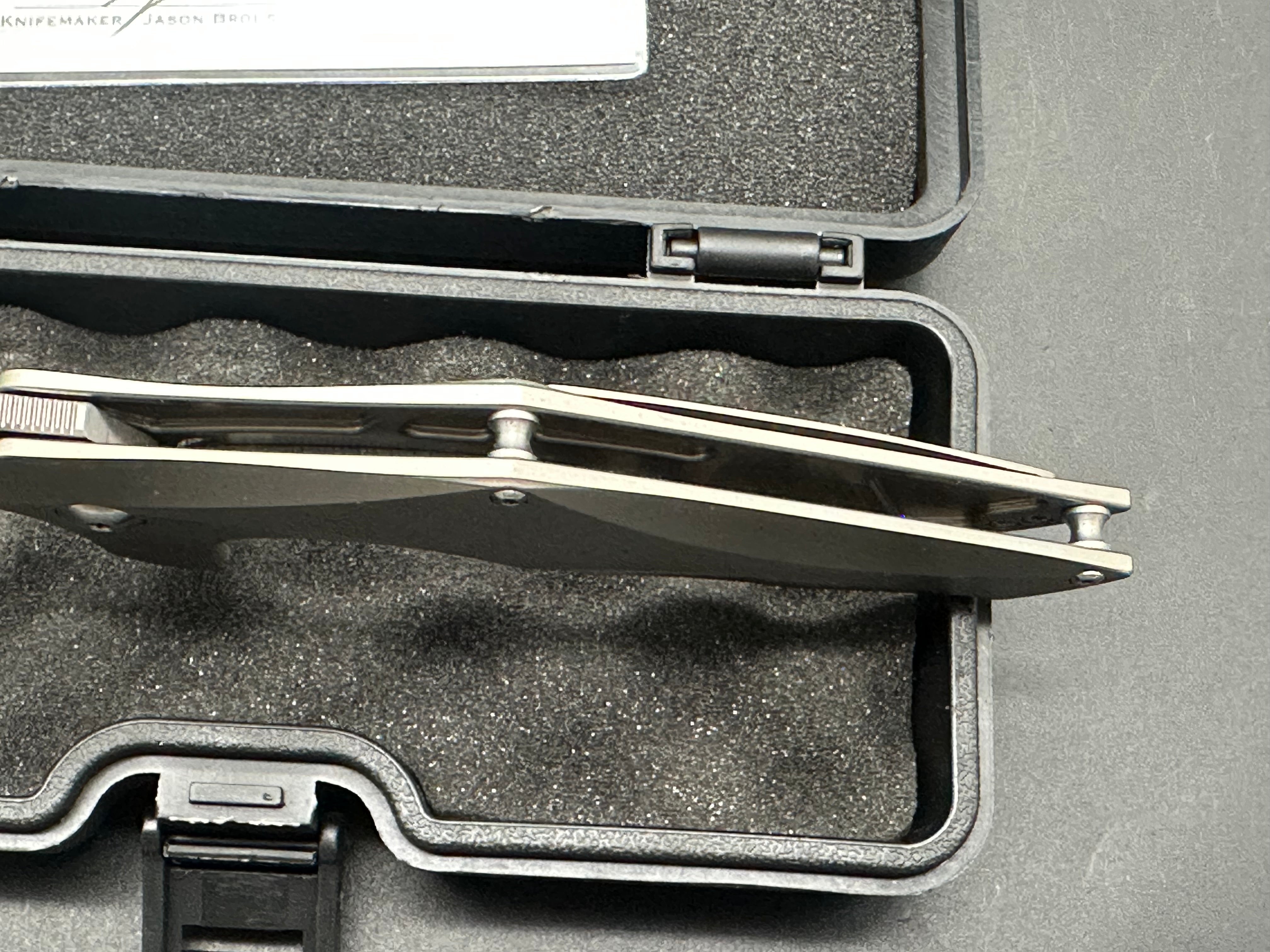 Brous Blades Ante Up Titanium handle w/D2 blade