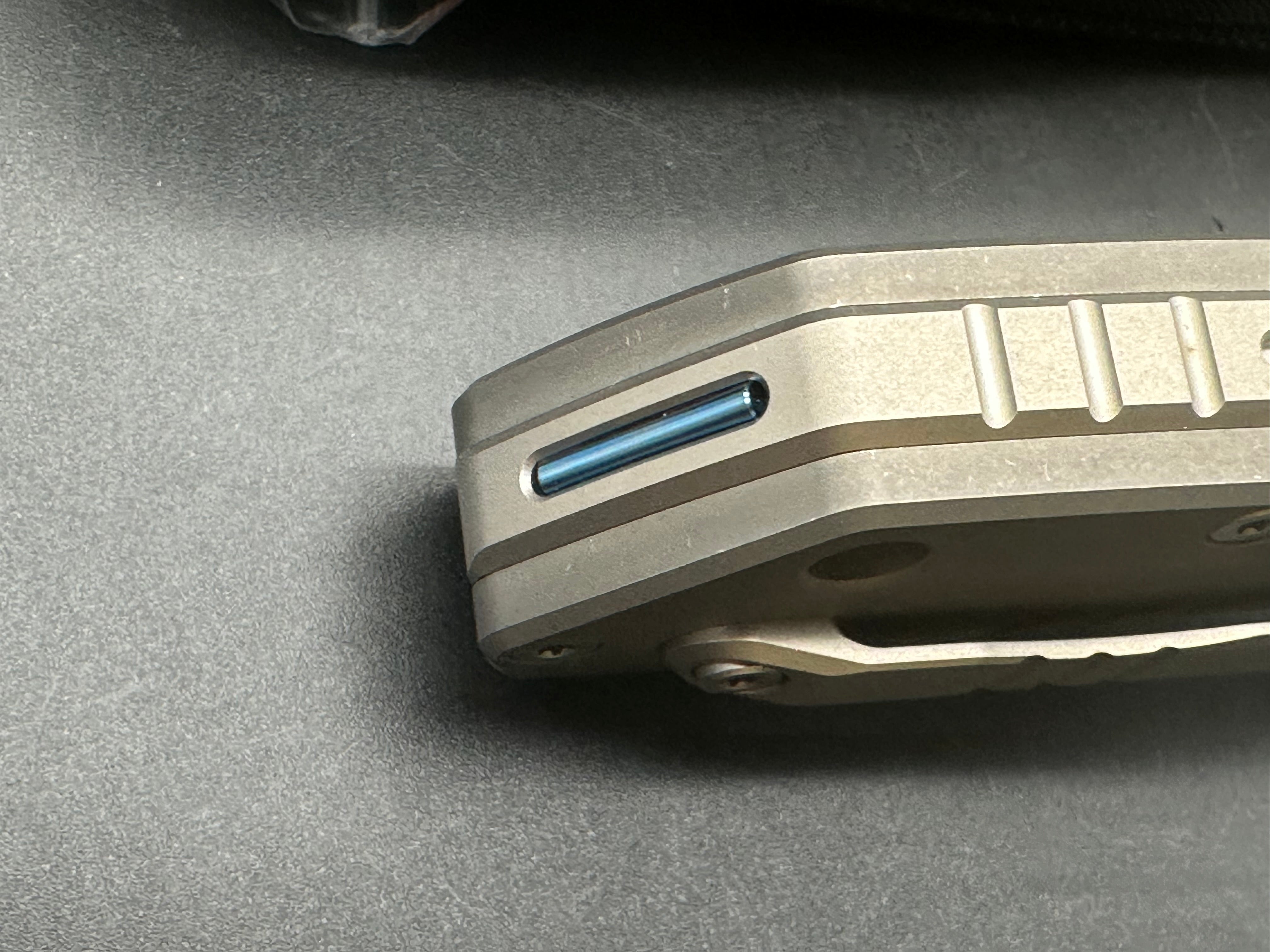 Maxace Balance (NEW), 3.74" M390 Stonewash Blade with Dark Stonewash Titanium Handle