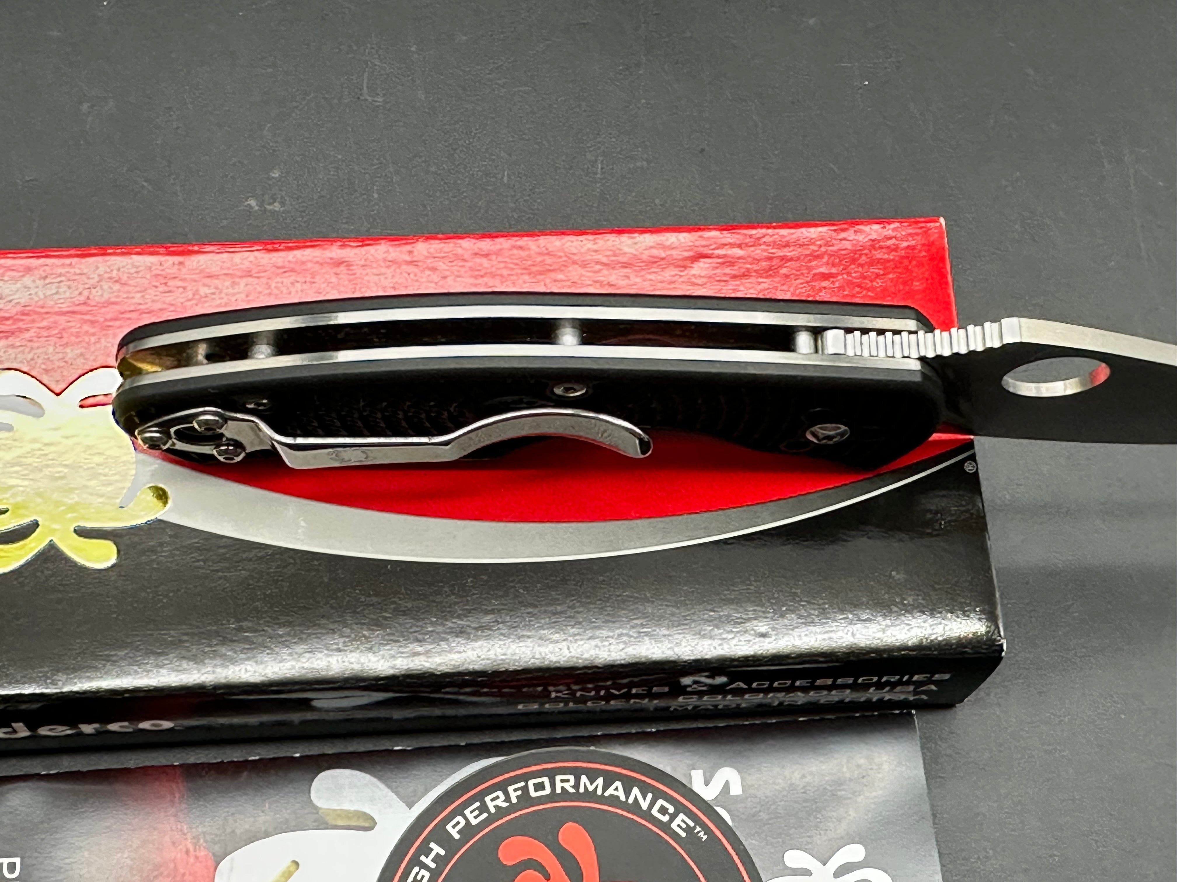 Spyderco Persistence Lightweight 2.75" 8Cr13MoV Satin Blade with Black FRN Scales