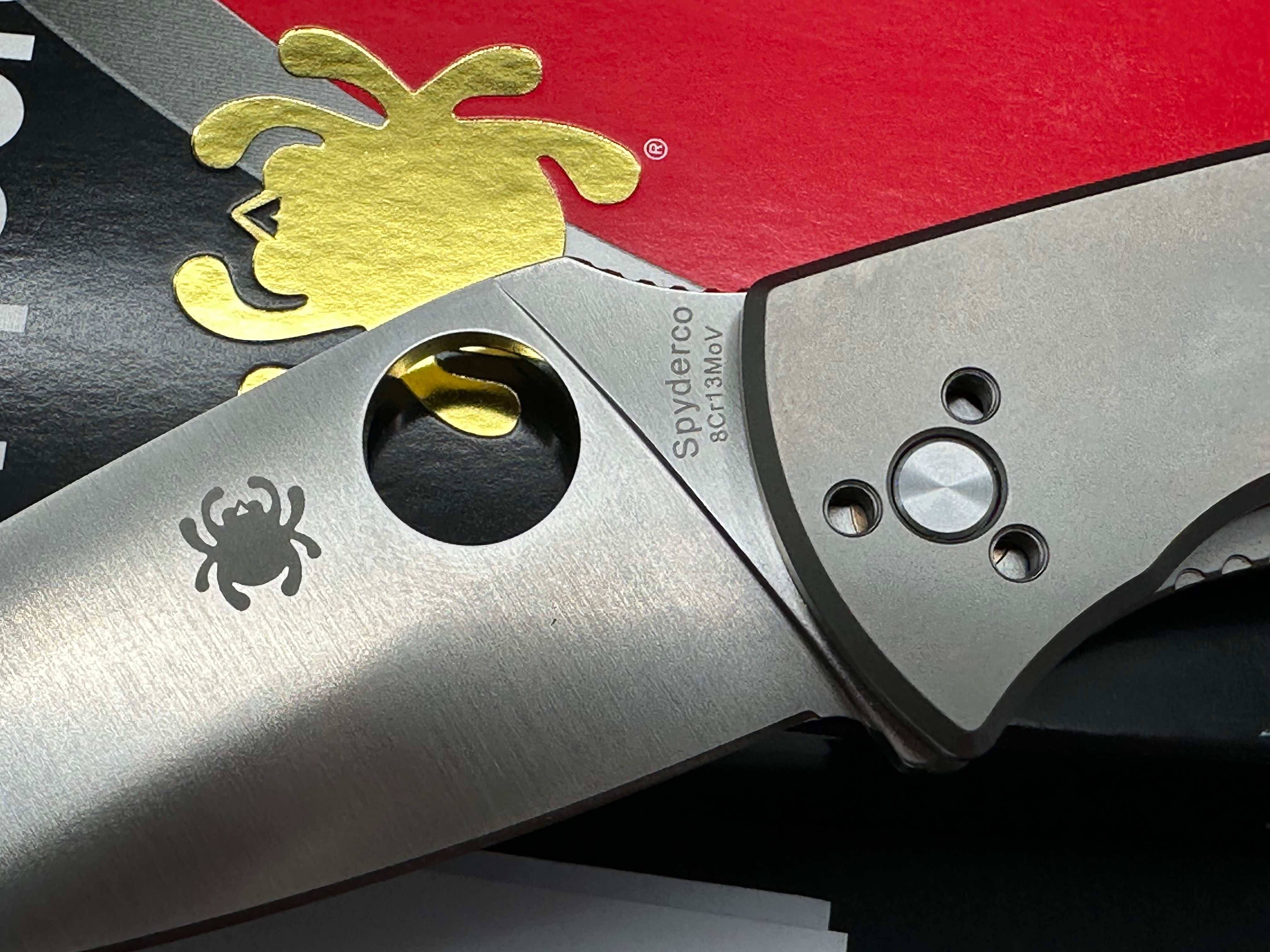 Spyderco Tenacious Titanium 3.39" 8Cr13MoV Satin Blade with Gray Titanium Frame Lock Scales