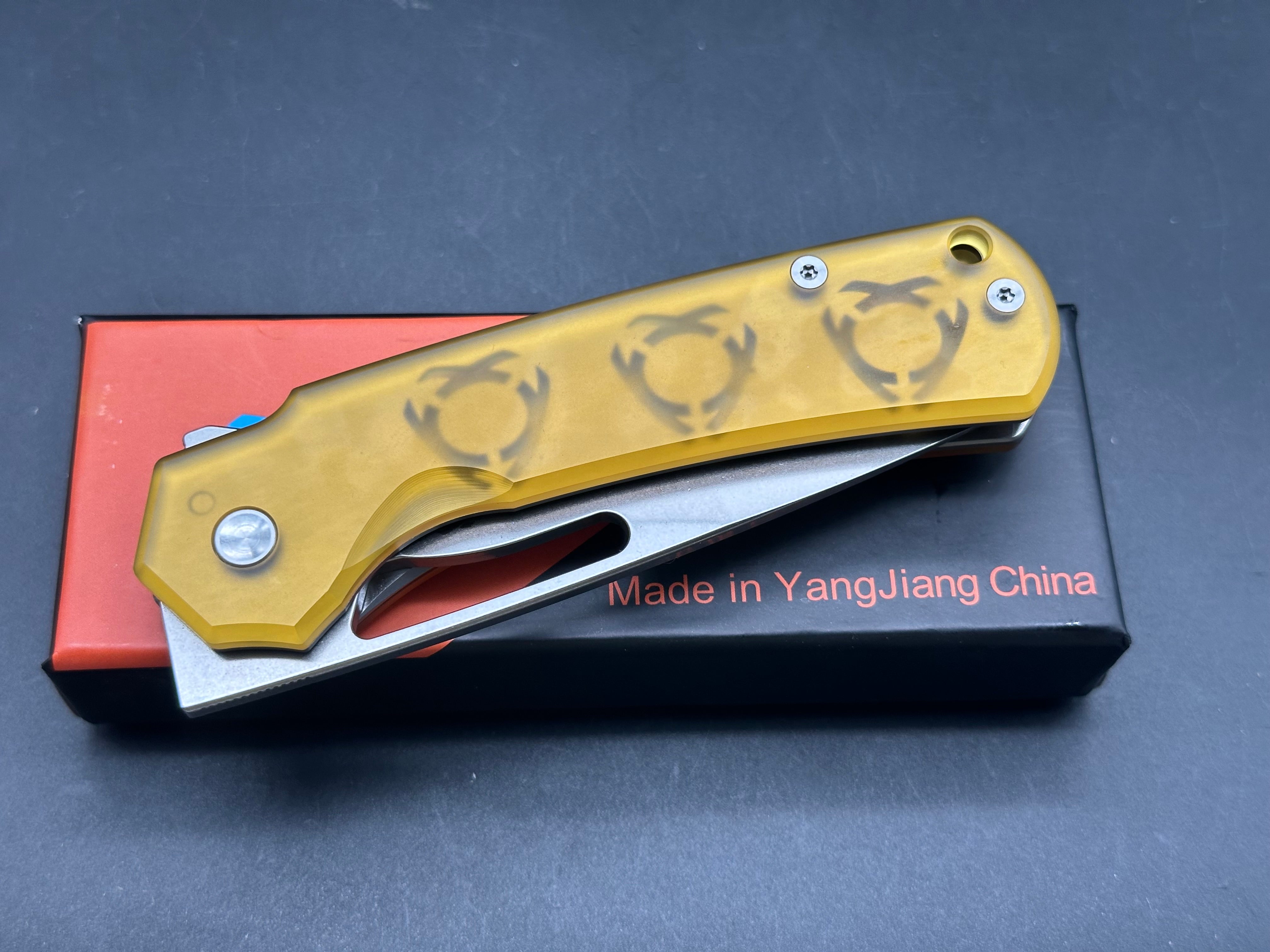 Sixleaf SL-25 liner lock, PEI scales, CPM20CV blade