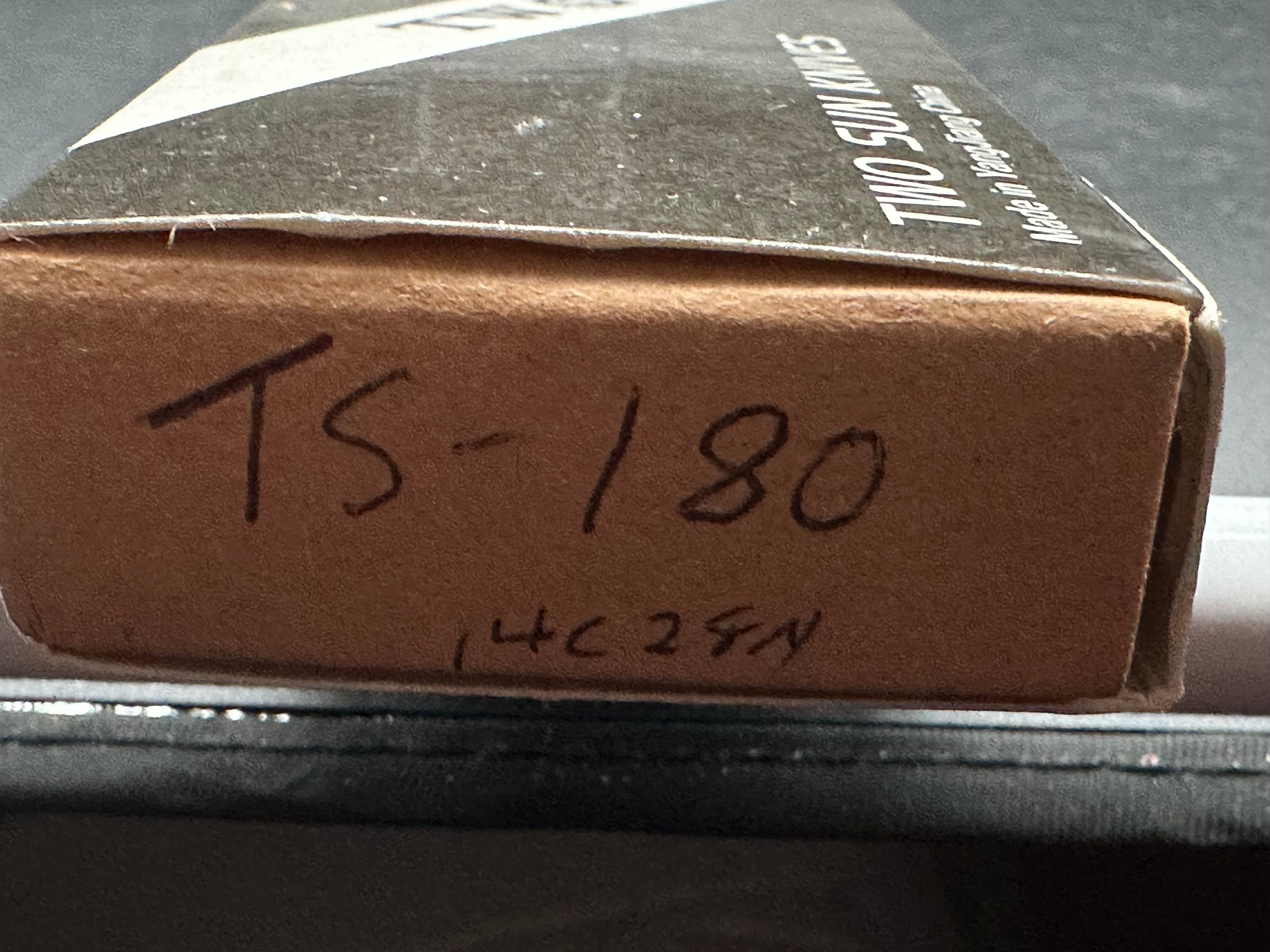 TWOSUN TEPE FOLDING KNIFE BURL WOOD HANDLE 14C28N PLAIN EDGE TS180-WOOD