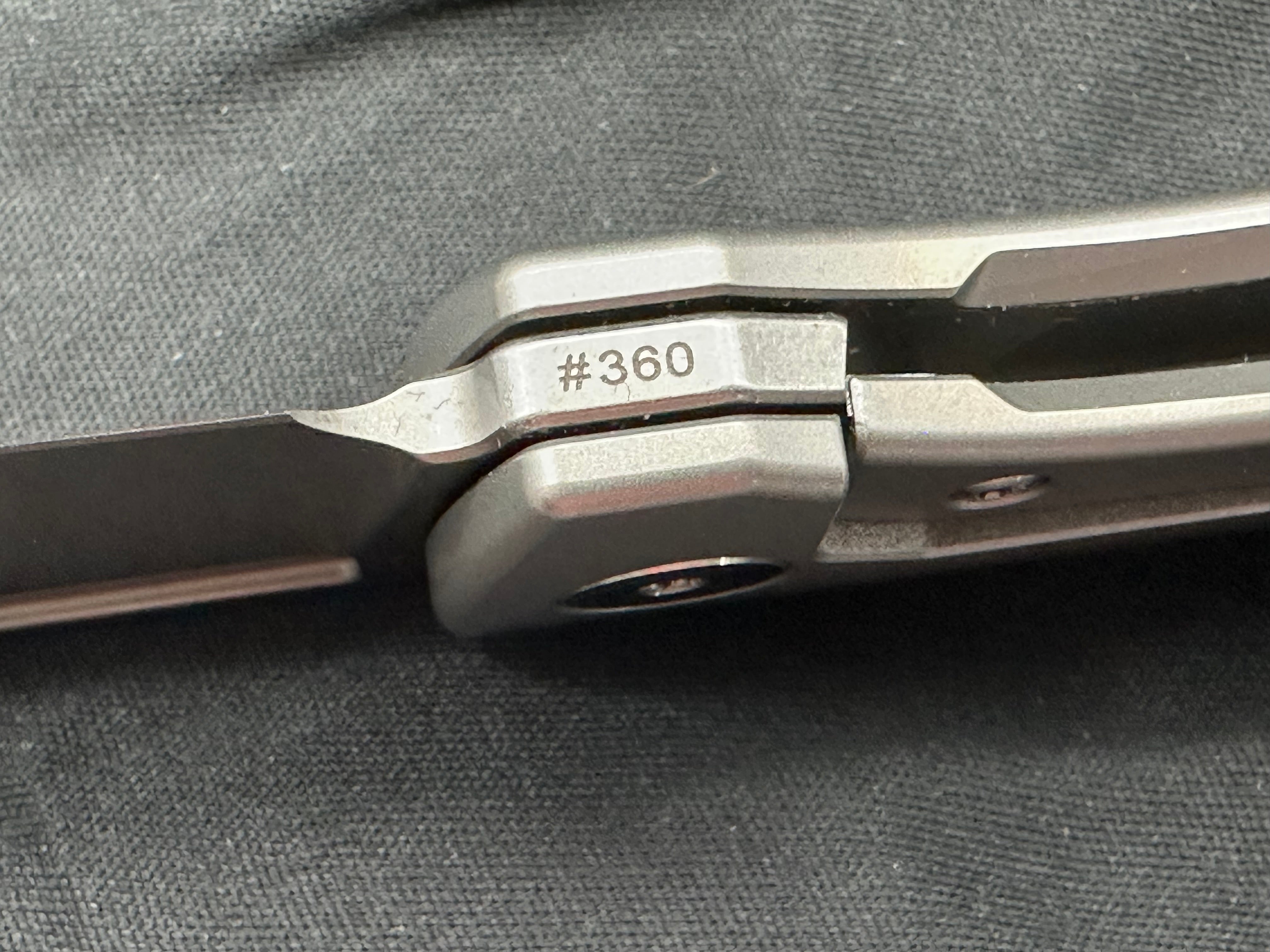 Vero Engineering Nova Mini 3.25" M390 Stonewash Blade with Titanium Raw Frame Lock Scales