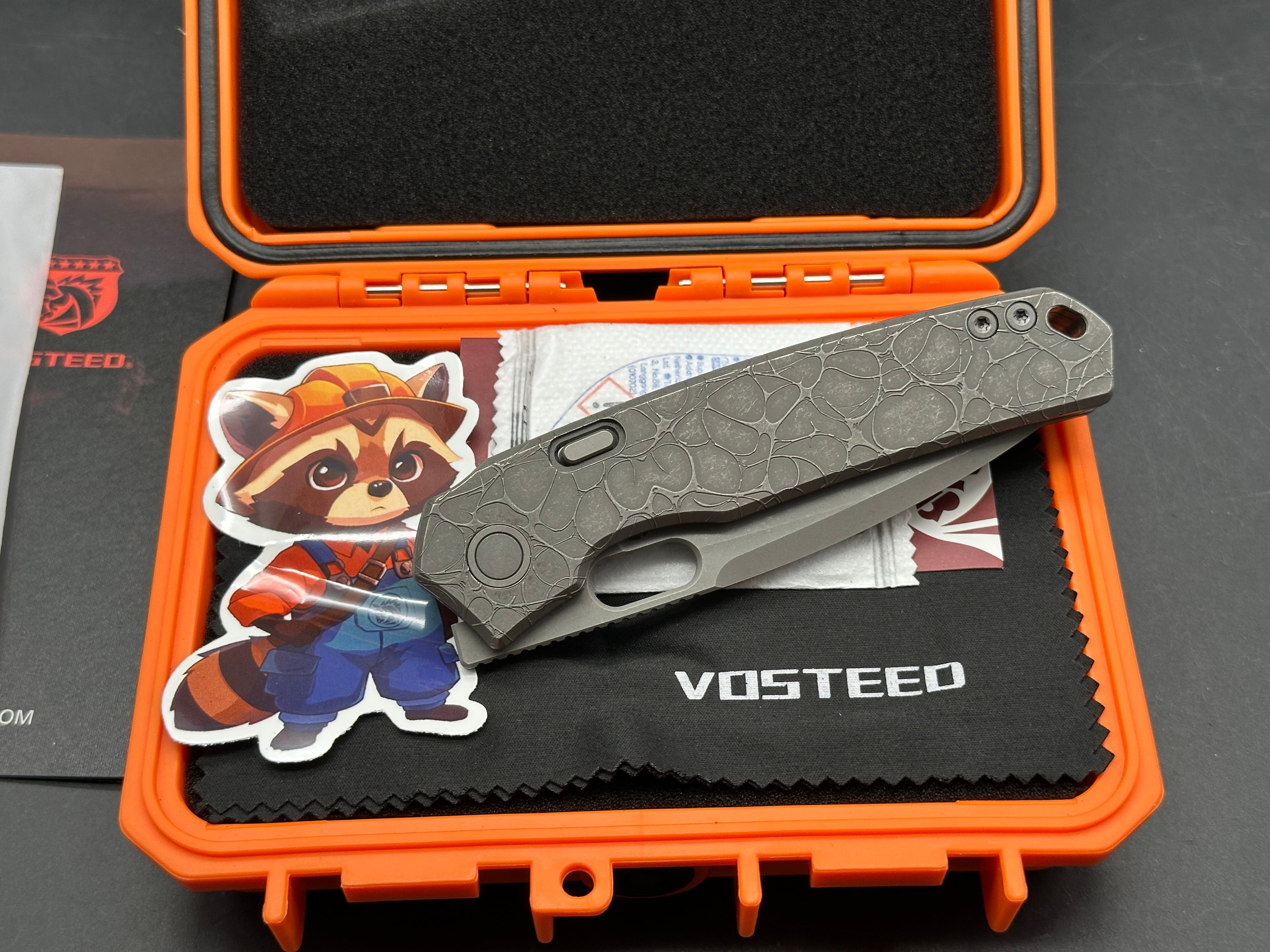 Vosteed Psyop - Top Liner Lock Knife (3.32" Elmax Blade & Titanium Handle)