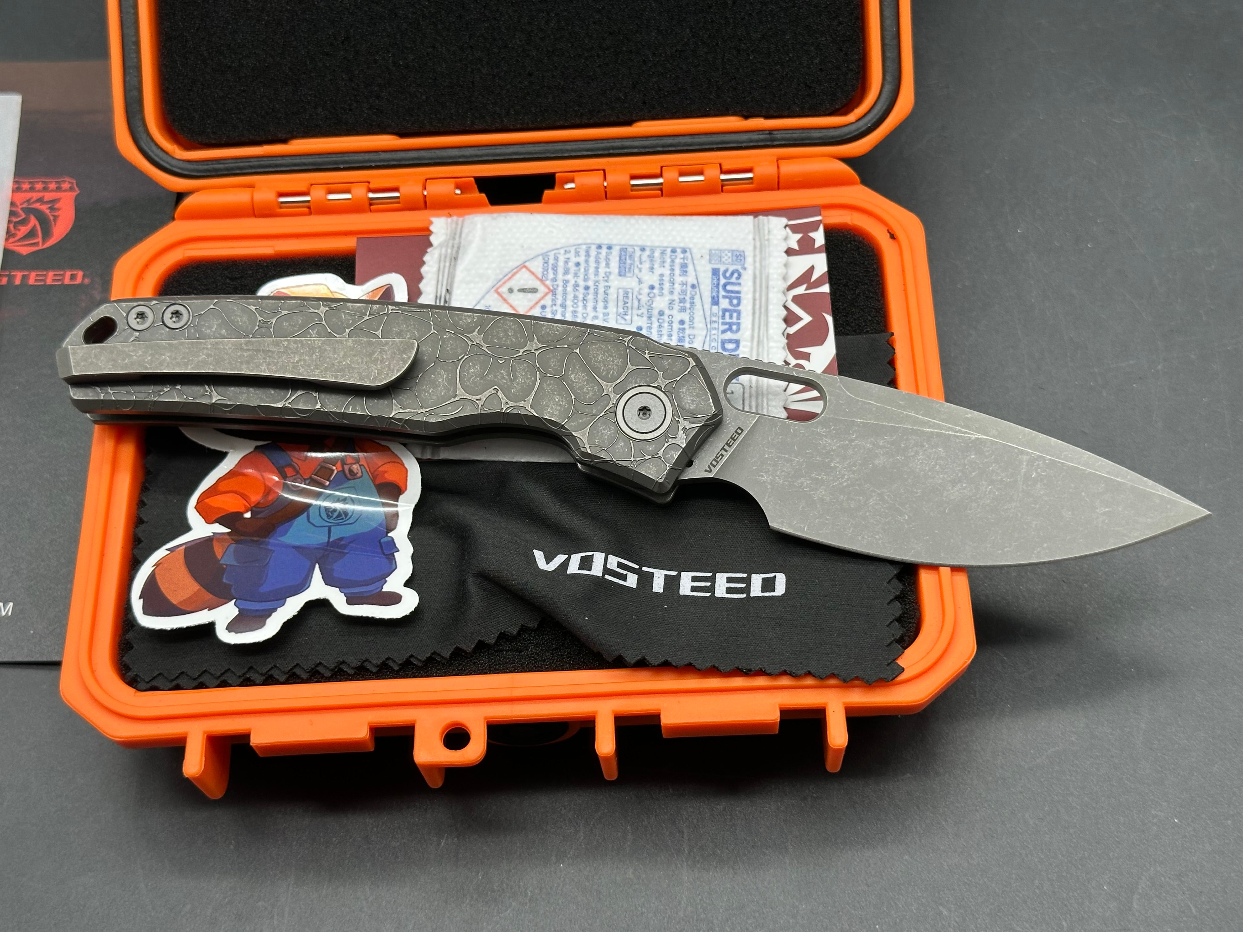 Vosteed Psyop - Top Liner Lock Knife (3.32" Elmax Blade & Titanium Handle)