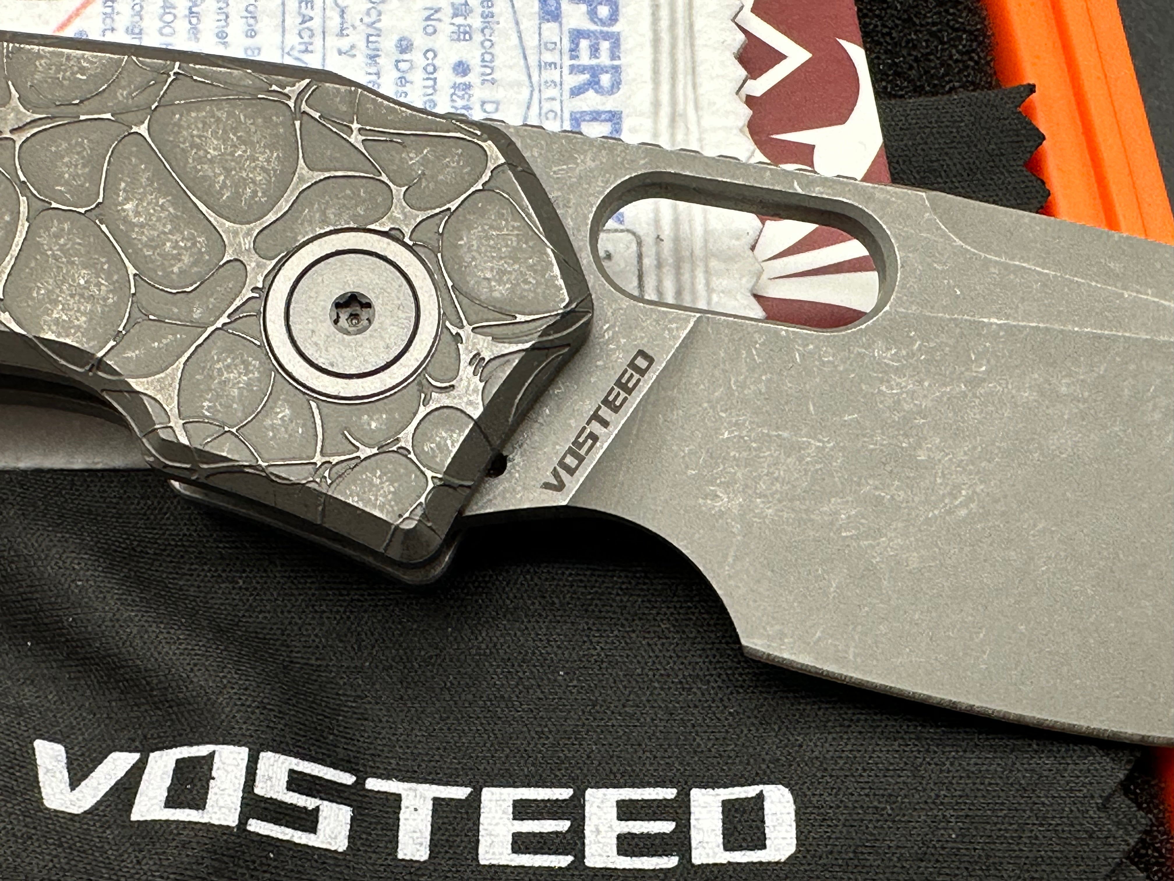 Vosteed Psyop - Top Liner Lock Knife (3.32" Elmax Blade & Titanium Handle)
