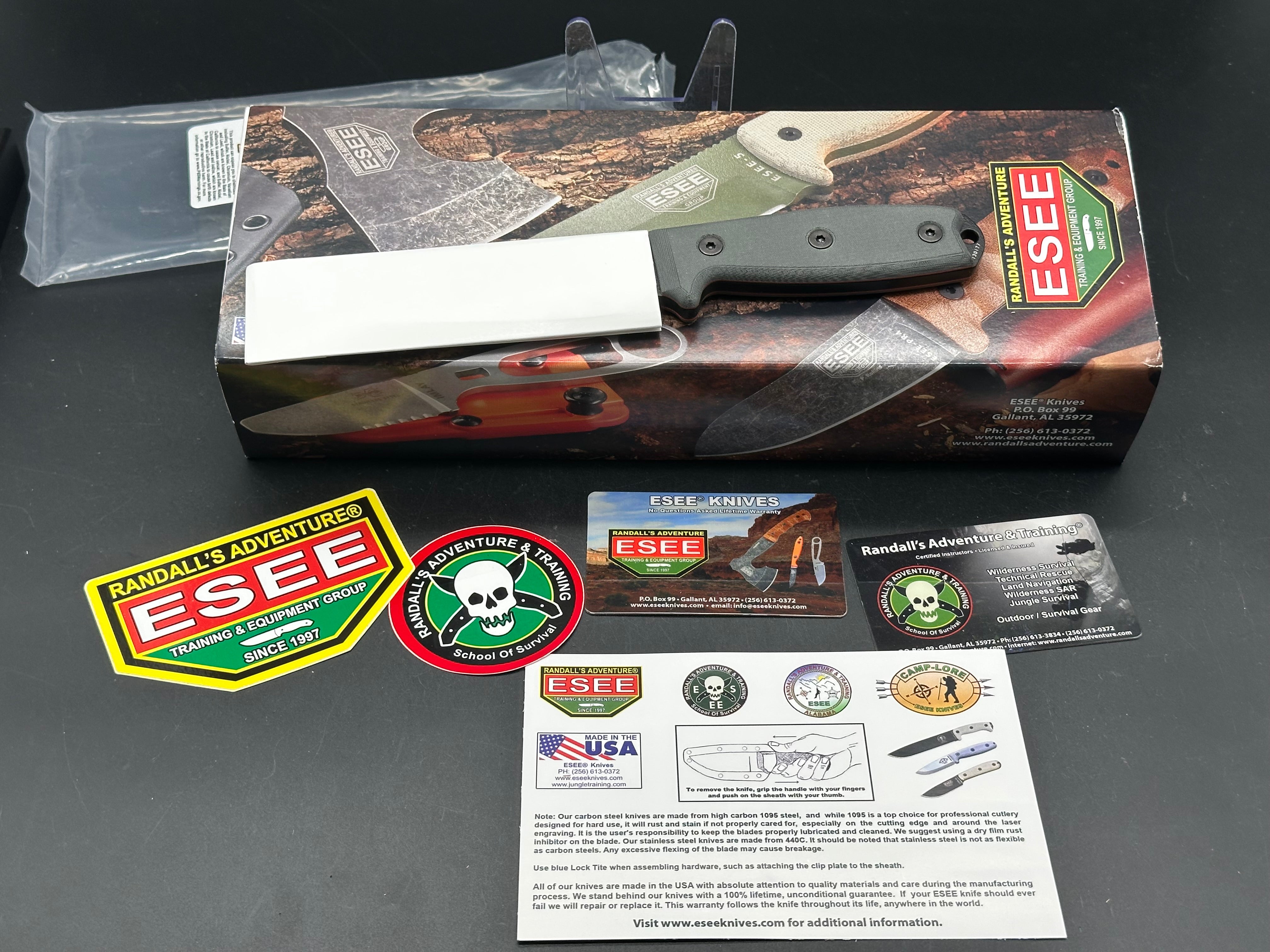 ESEE Knives ESEE-4P-KO Knife (4.5" Black) No Sheathing