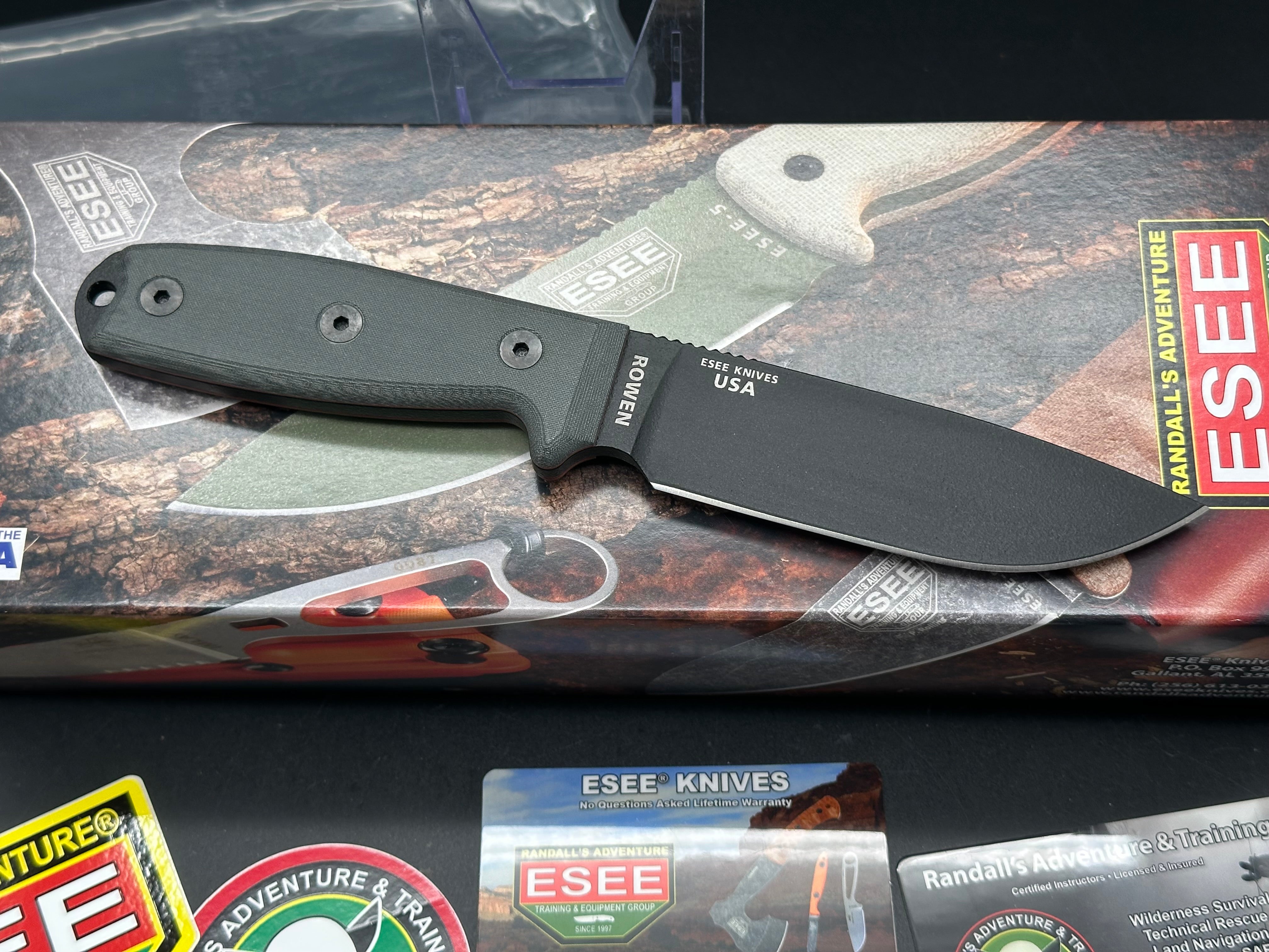 ESEE Knives ESEE-4P-KO Knife (4.5" Black) No Sheathing