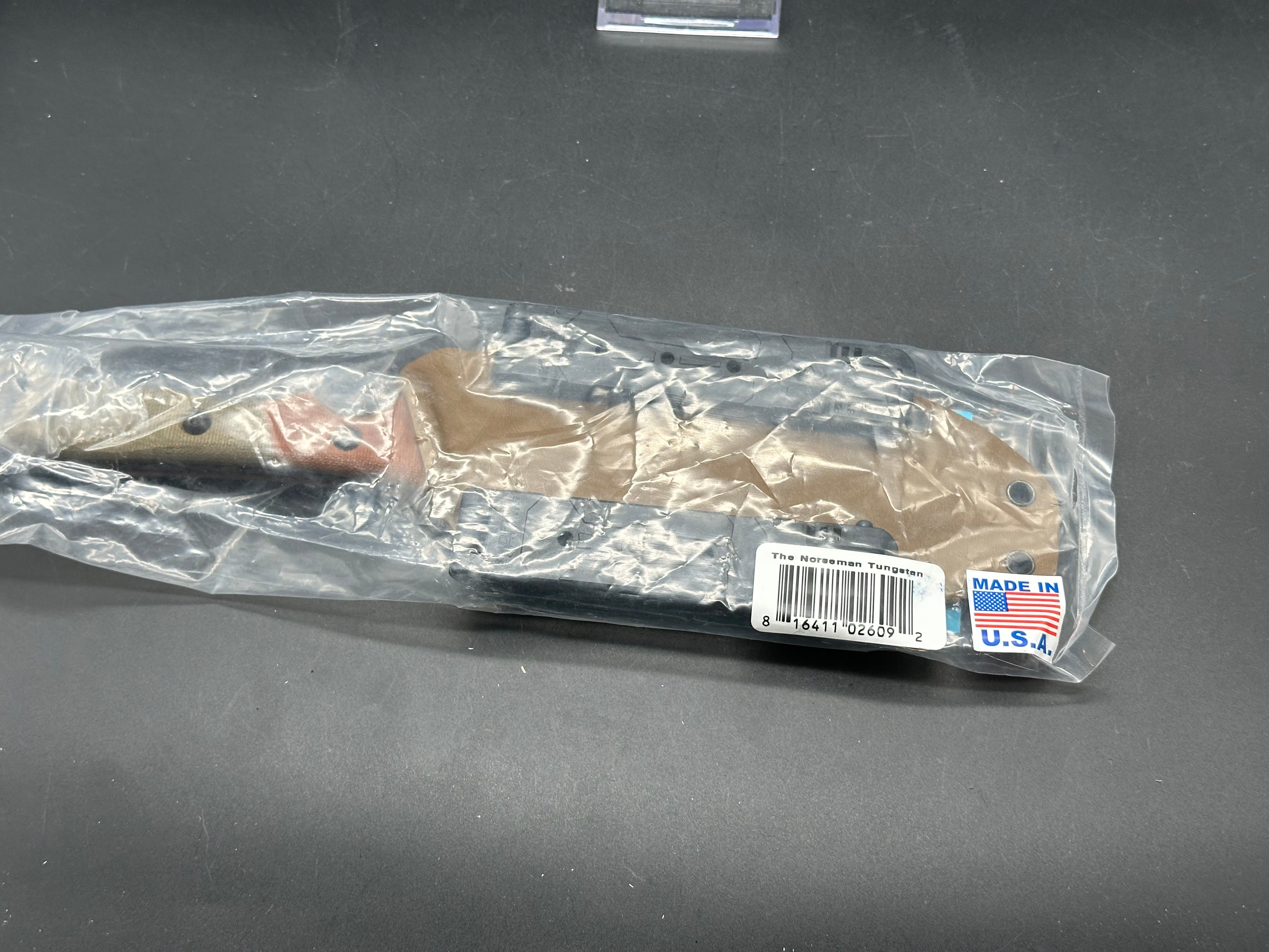 TOPS Viking Tactics Norseman Fixed Blade Knife Tan/Green Micarta (5.88")