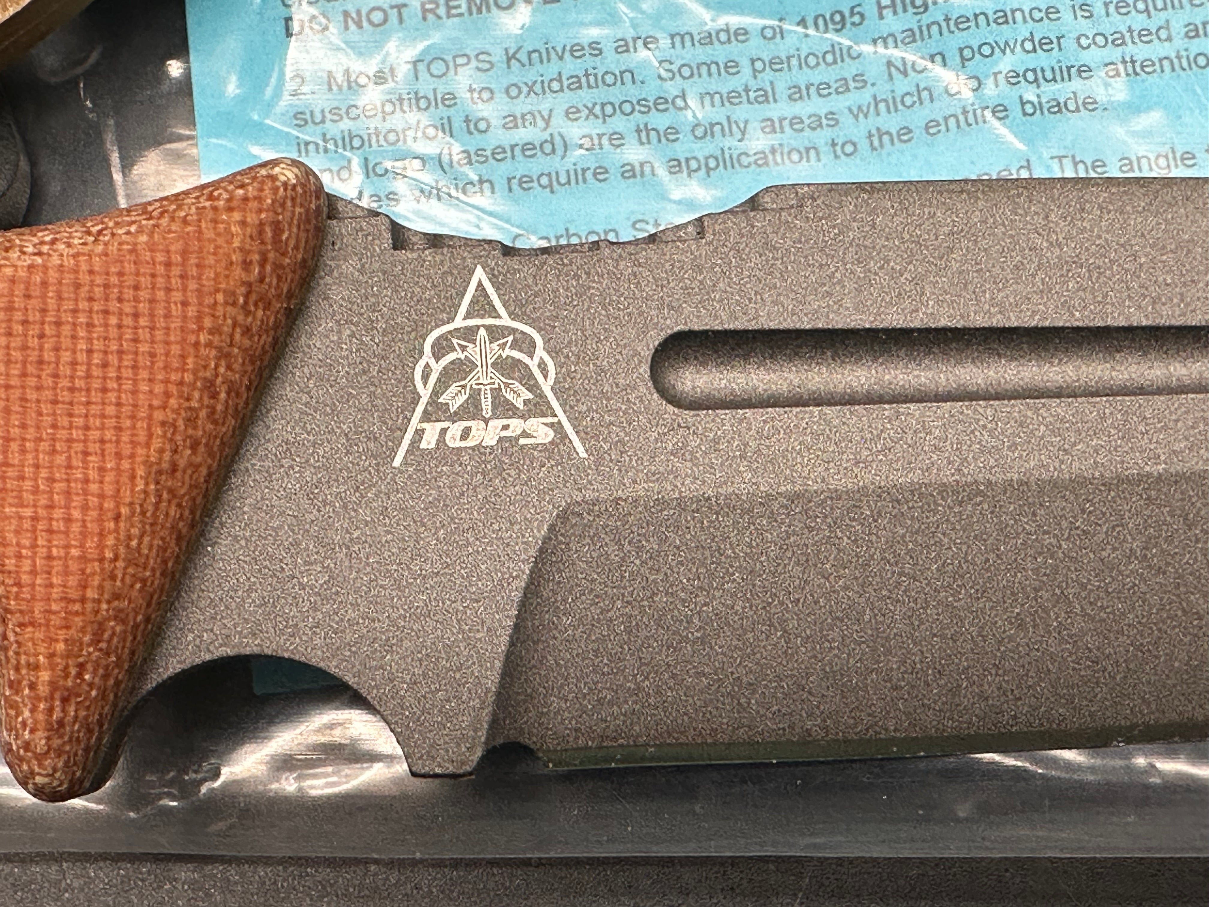 TOPS Viking Tactics Norseman Fixed Blade Knife Tan/Green Micarta (5.88")