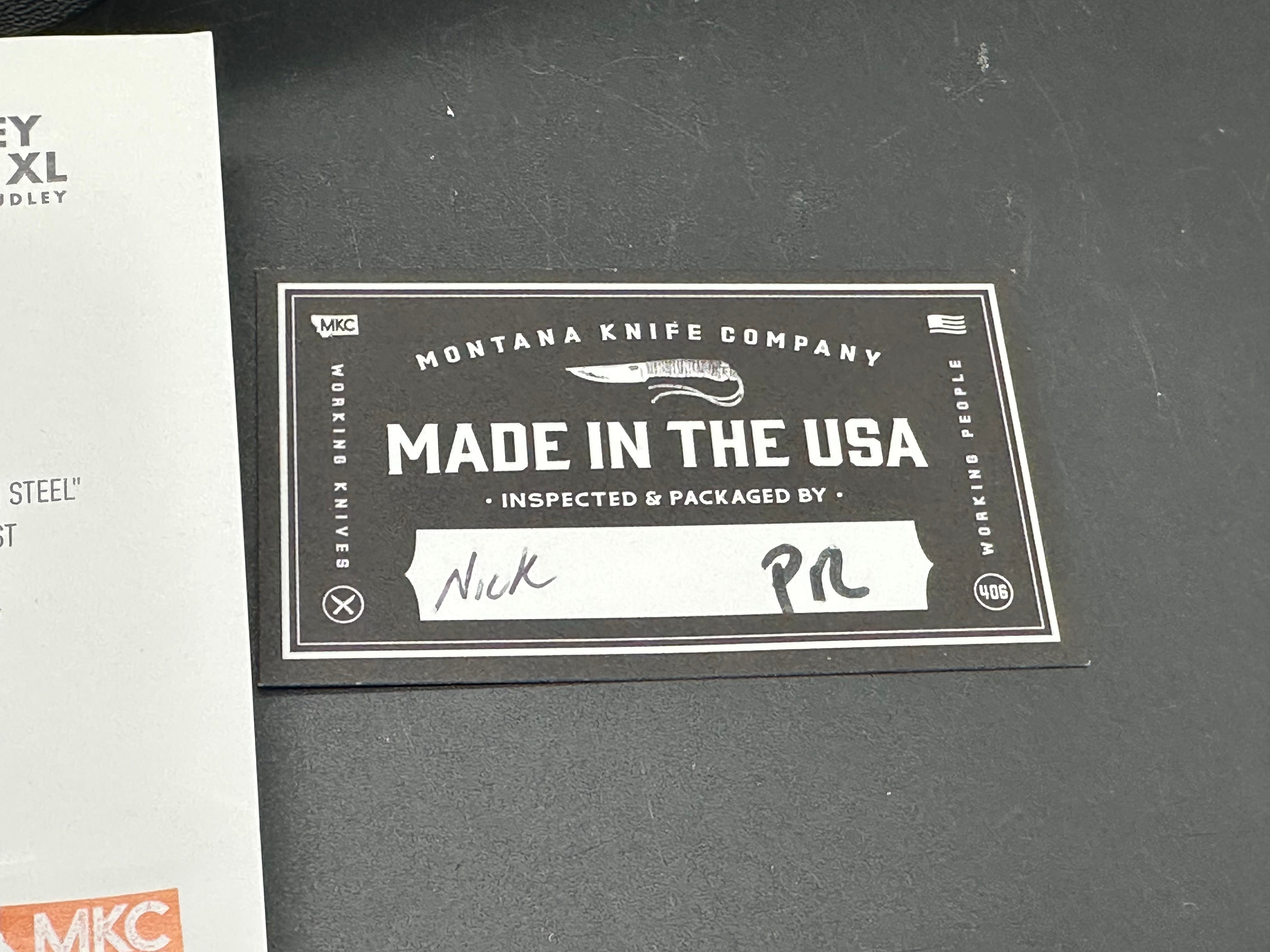 Montana Knife Co NOCK ON - TRIUMPH HUNTER XL - ORANGE & BLACK