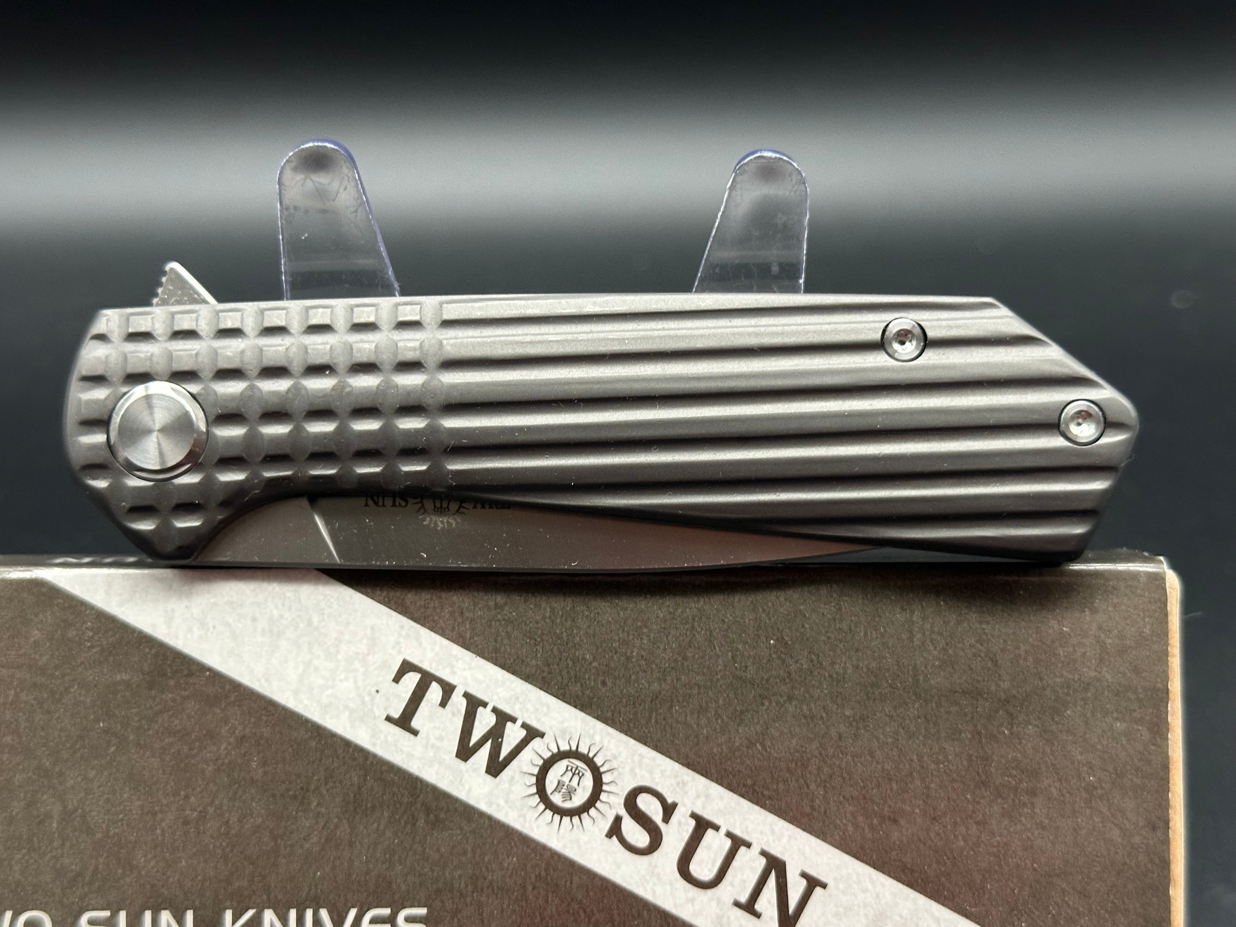 TWOSUN TS423 STEEL HANDLE w/D2 blade