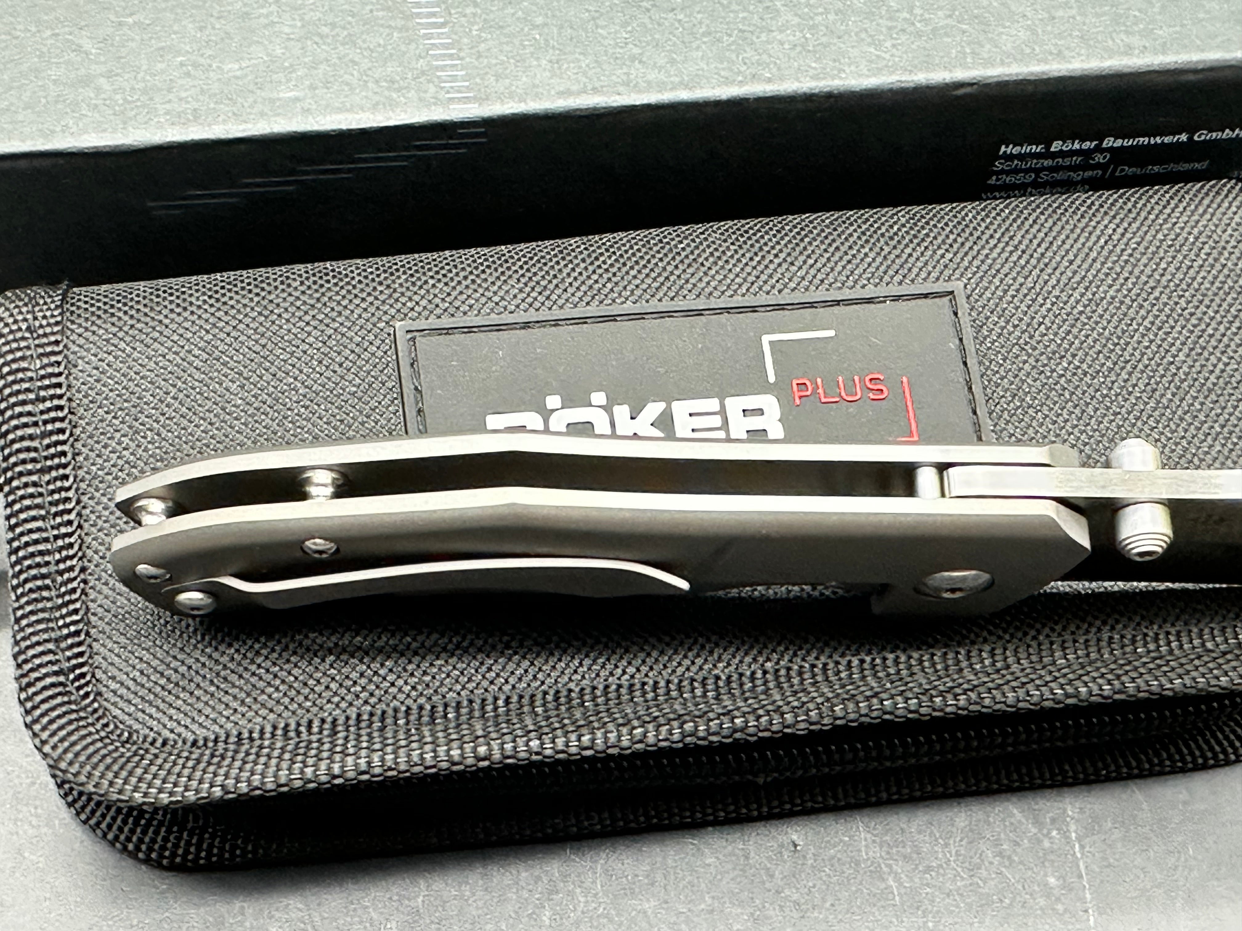 Boker Plus Jive Frame Lock Knife Titanium (3" Satin D2)