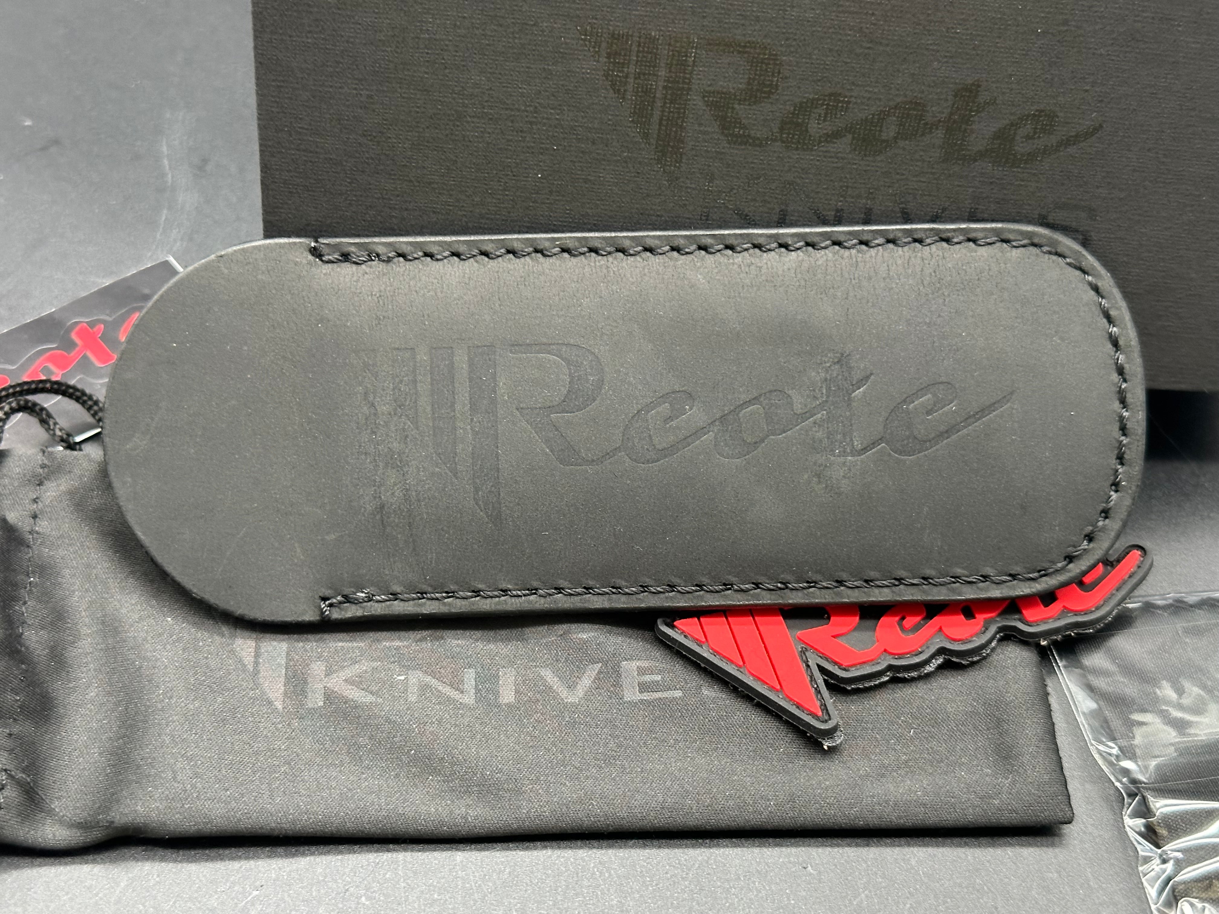 Reate EXO Tanto Gravity Knife Titanium/Black Micarta (3.75" Satin)