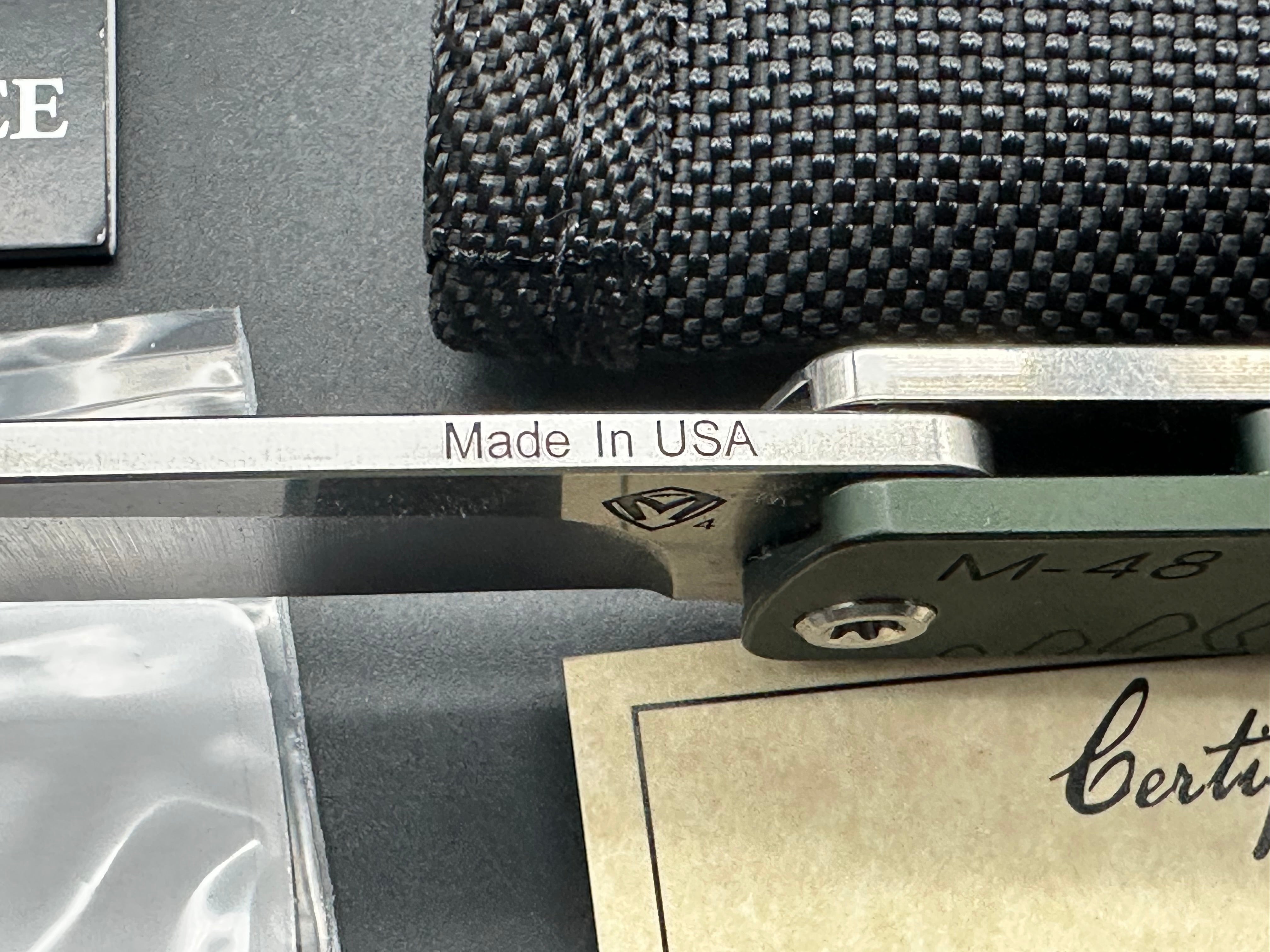 Medford M-48 Green Hybrid Frame Lock Knife Ti/Green Aluminum (3.9" Satin)