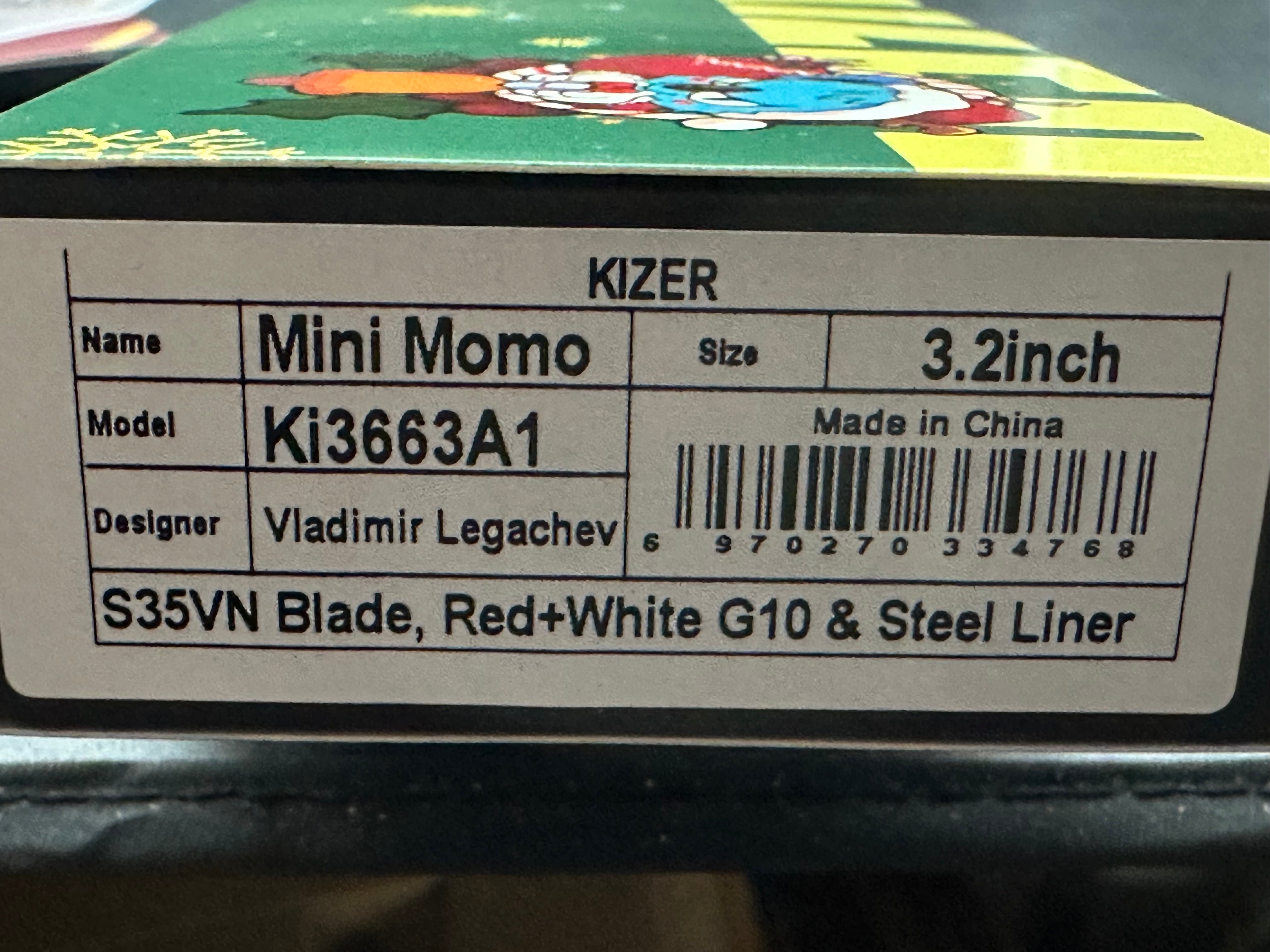 Kizer Mini Momo holiday numbered edition S35VN blade