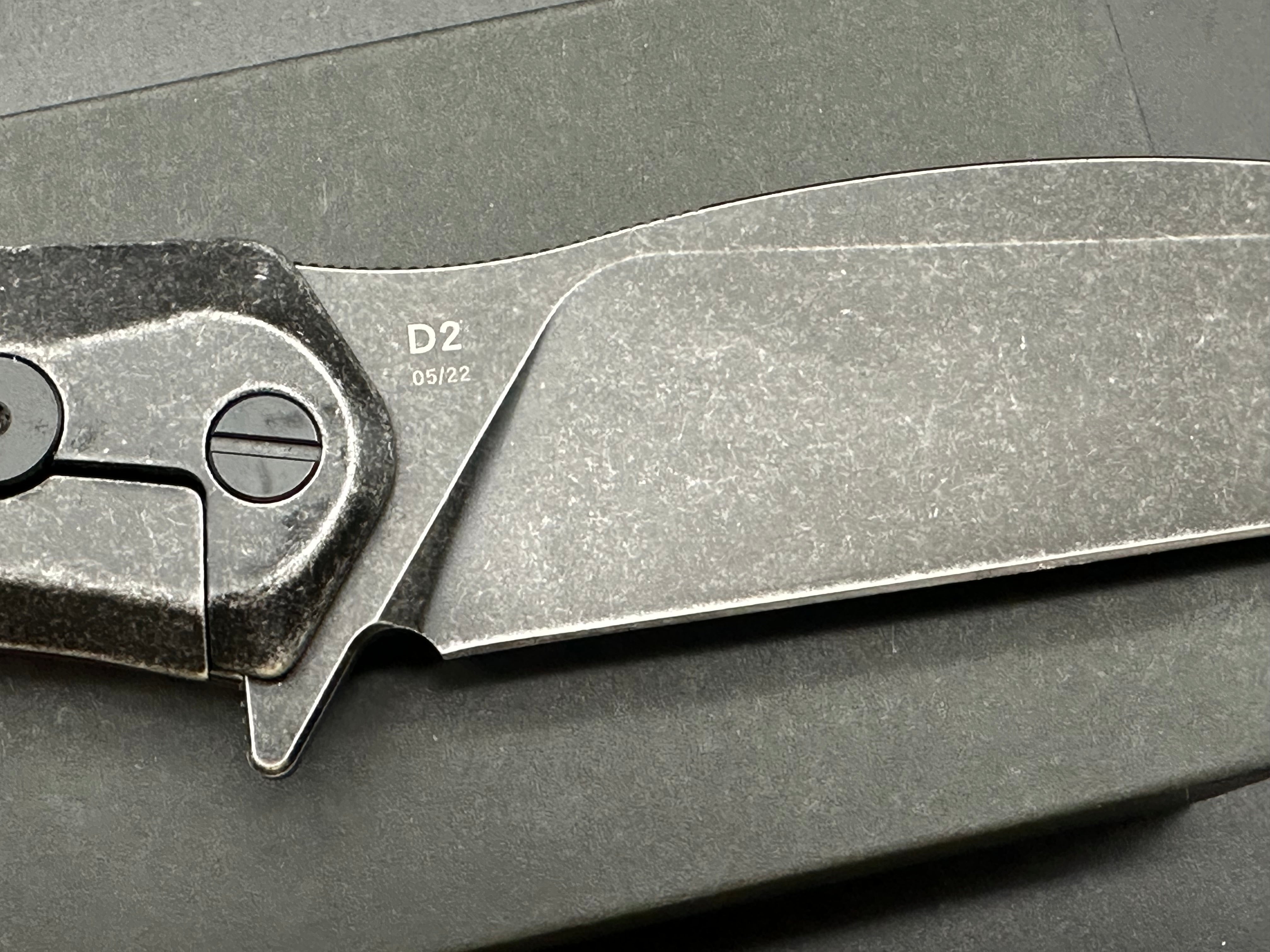 Daggerr Knives Voron Frame Lock Knife Burgundy G-10 (5.2" Black Stonewash)