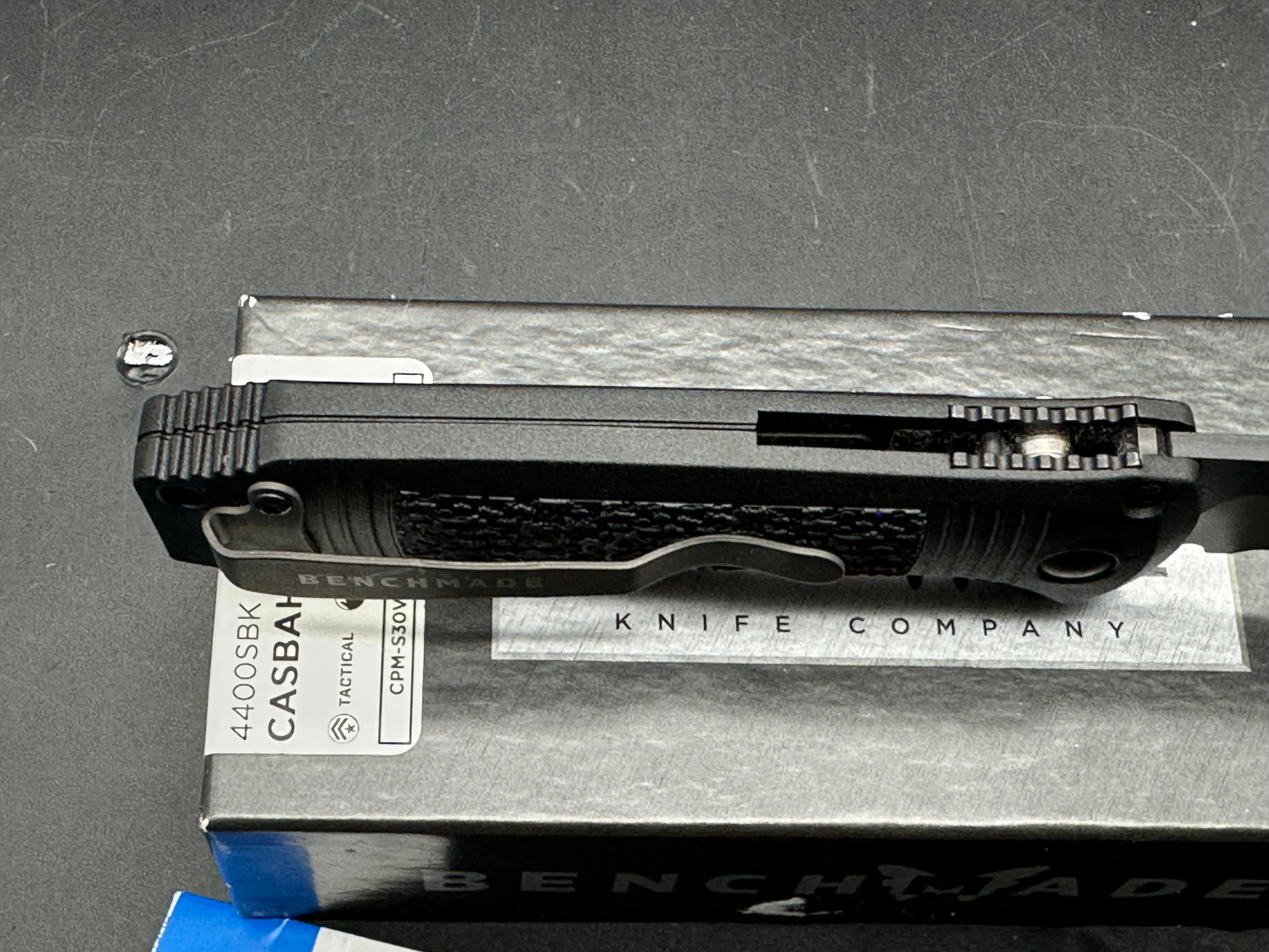 Benchmade Casbah Automatic Knife Black Grivory (3.4" Black Serr)
