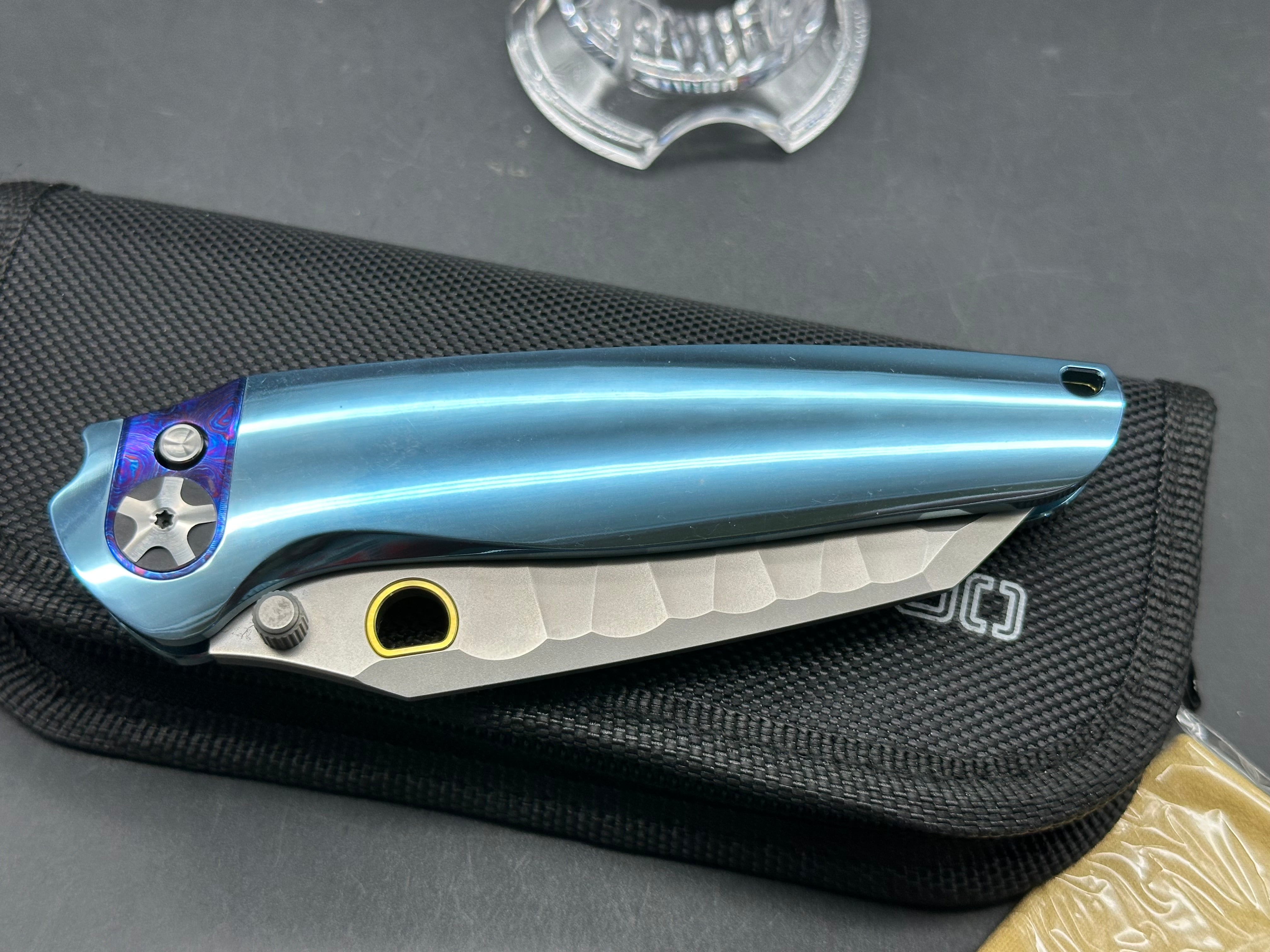 Ketuo Dirty Bird prototype titanium handle w/M390 blade