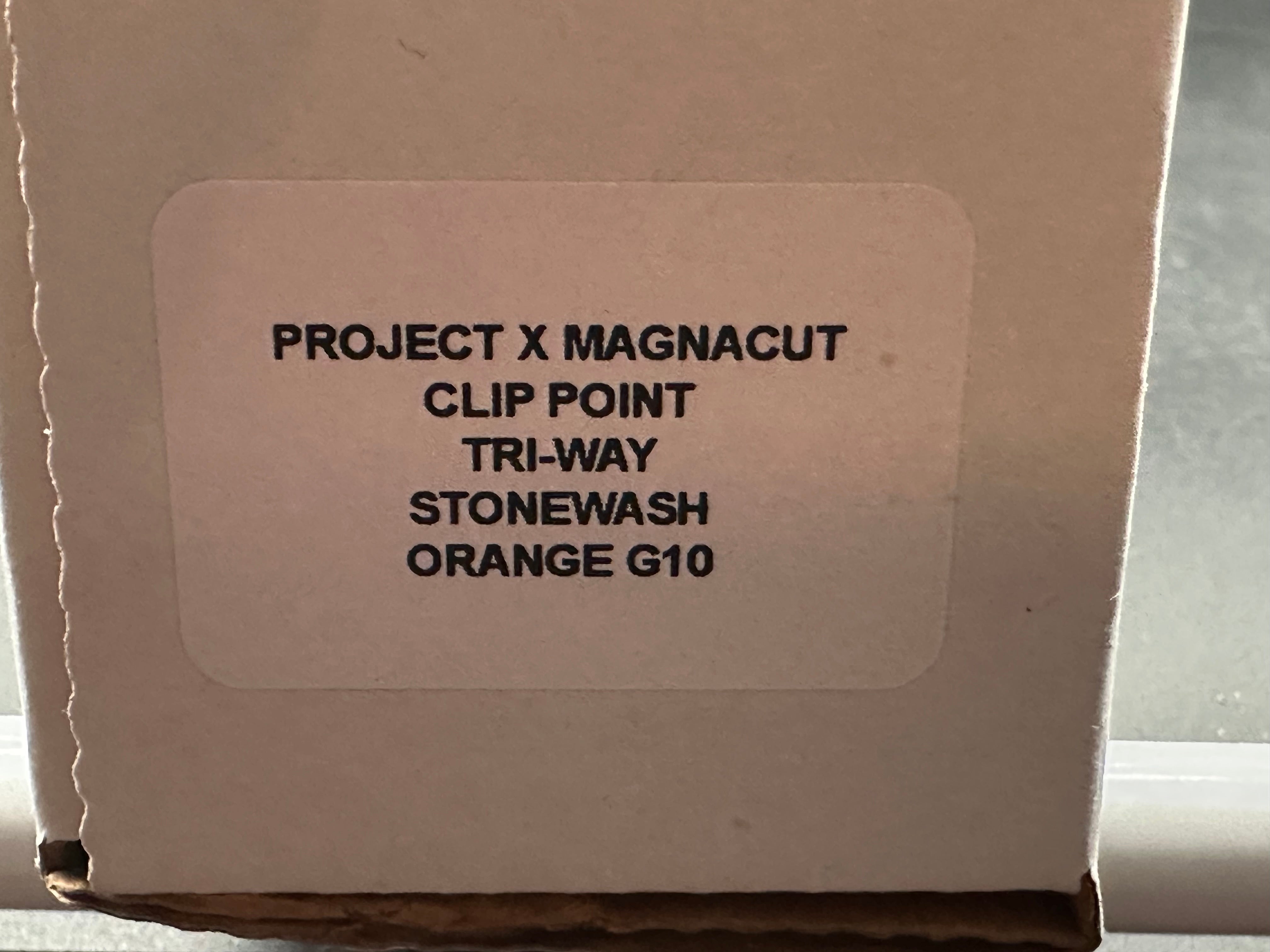 Hinderer Knives Project X Orange G10 /Magnacut blade