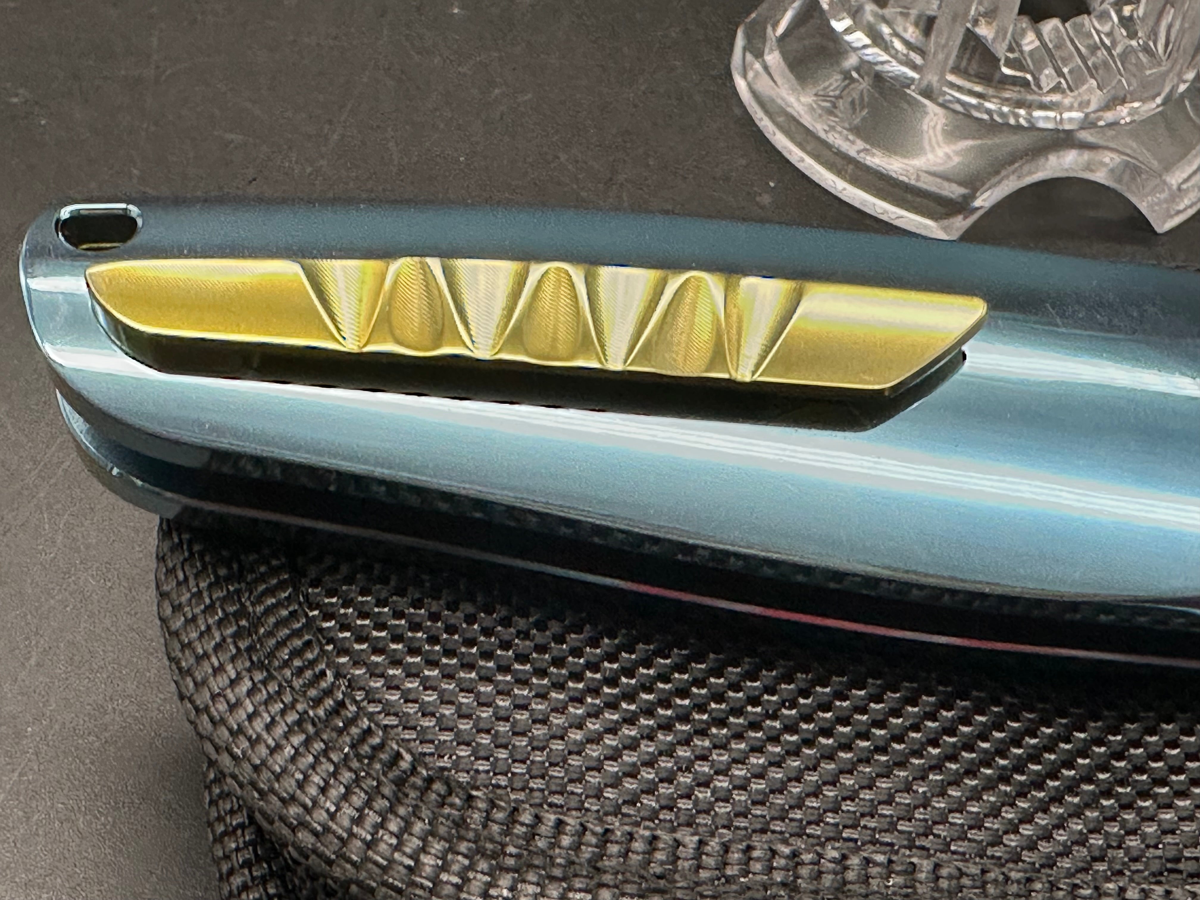 Ketuo Dirty Bird prototype titanium handle w/M390 blade