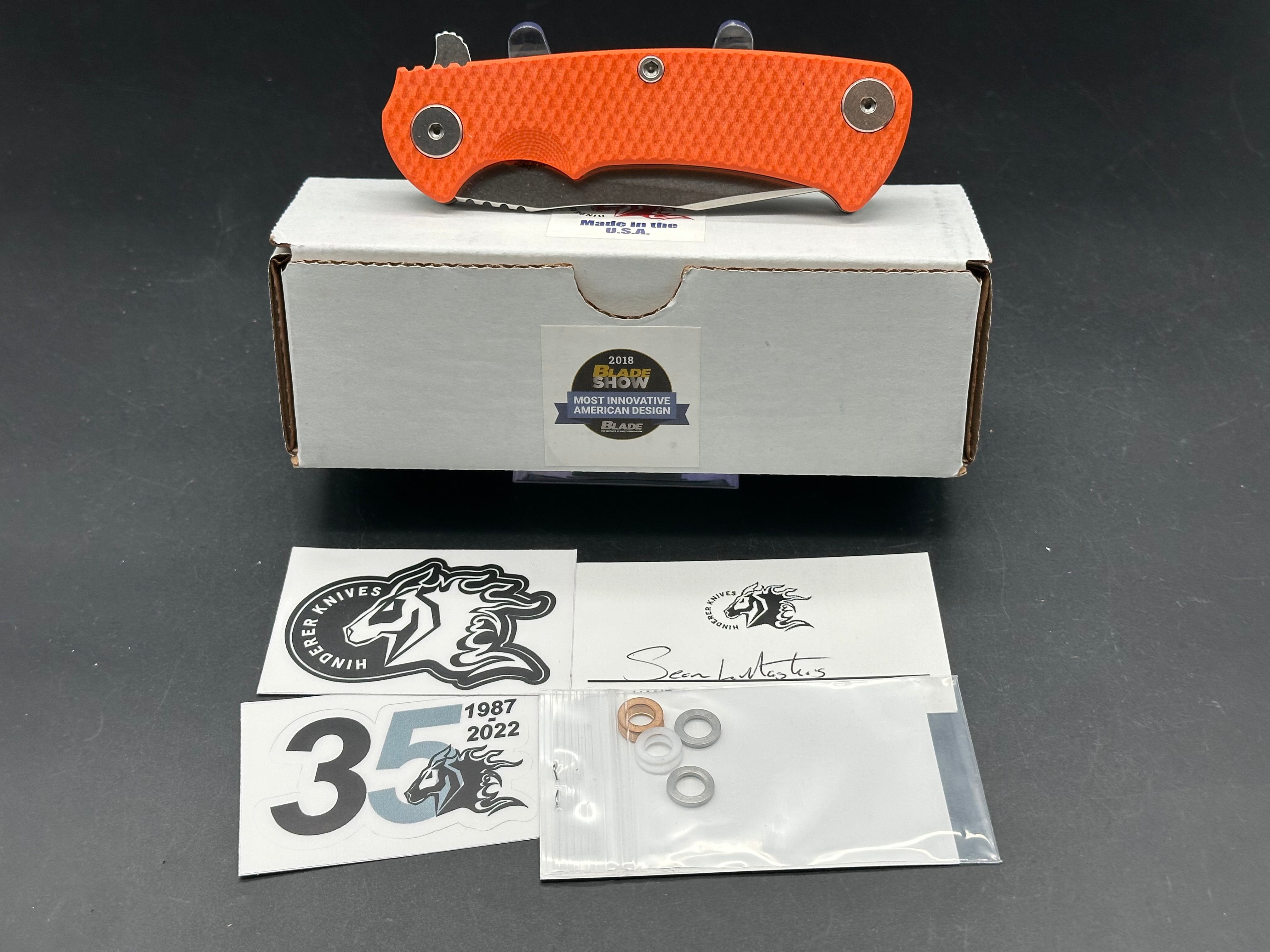 Hinderer Knives Project X Orange G10 /Magnacut blade