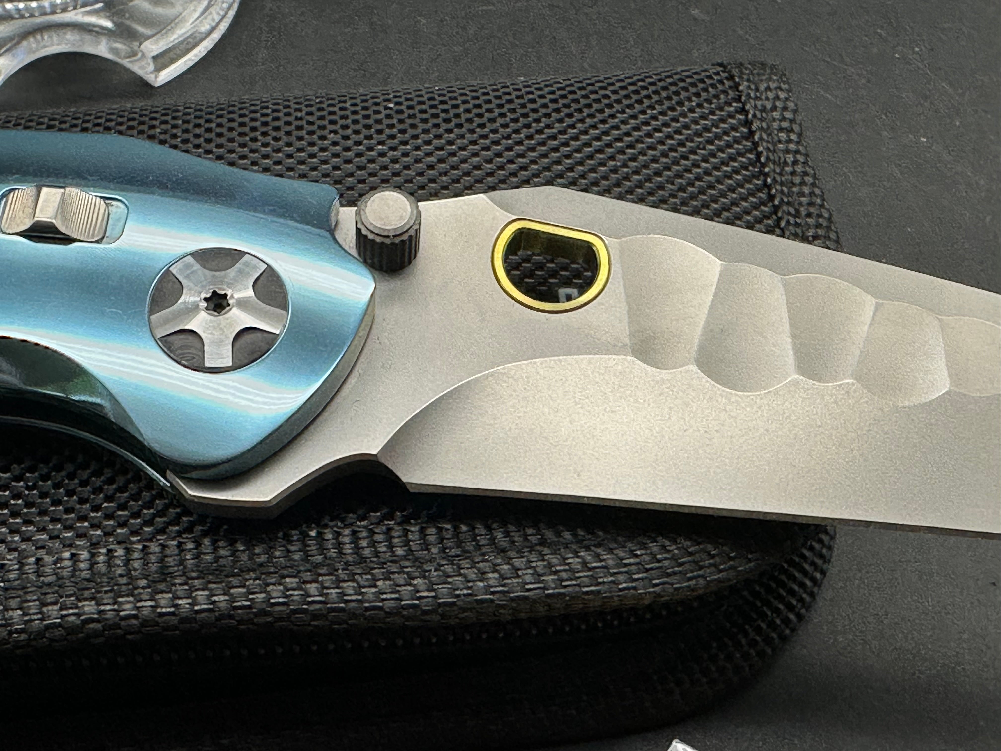 Ketuo Dirty Bird prototype titanium handle w/M390 blade