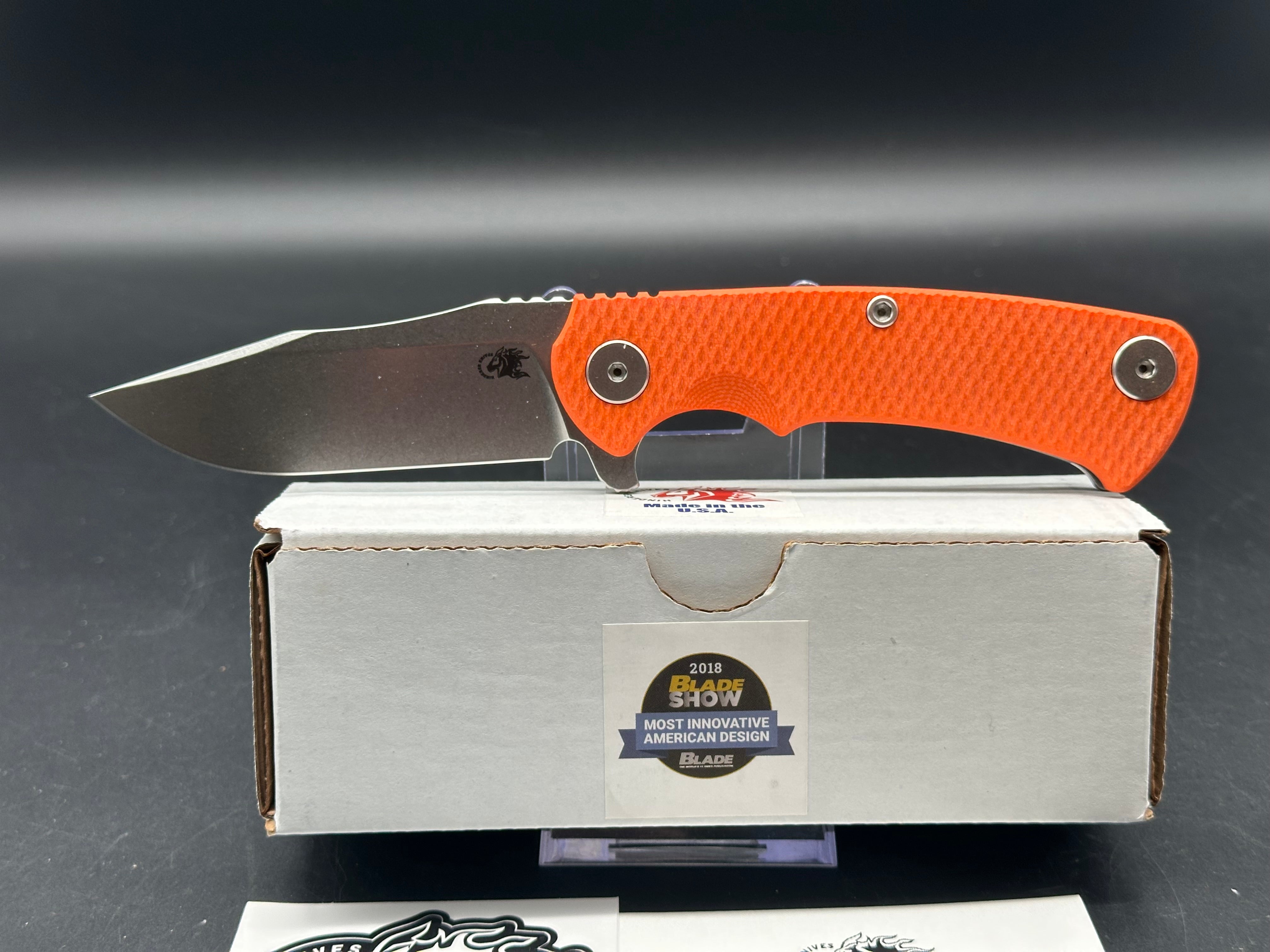 Hinderer Knives Project X Orange G10 /Magnacut blade