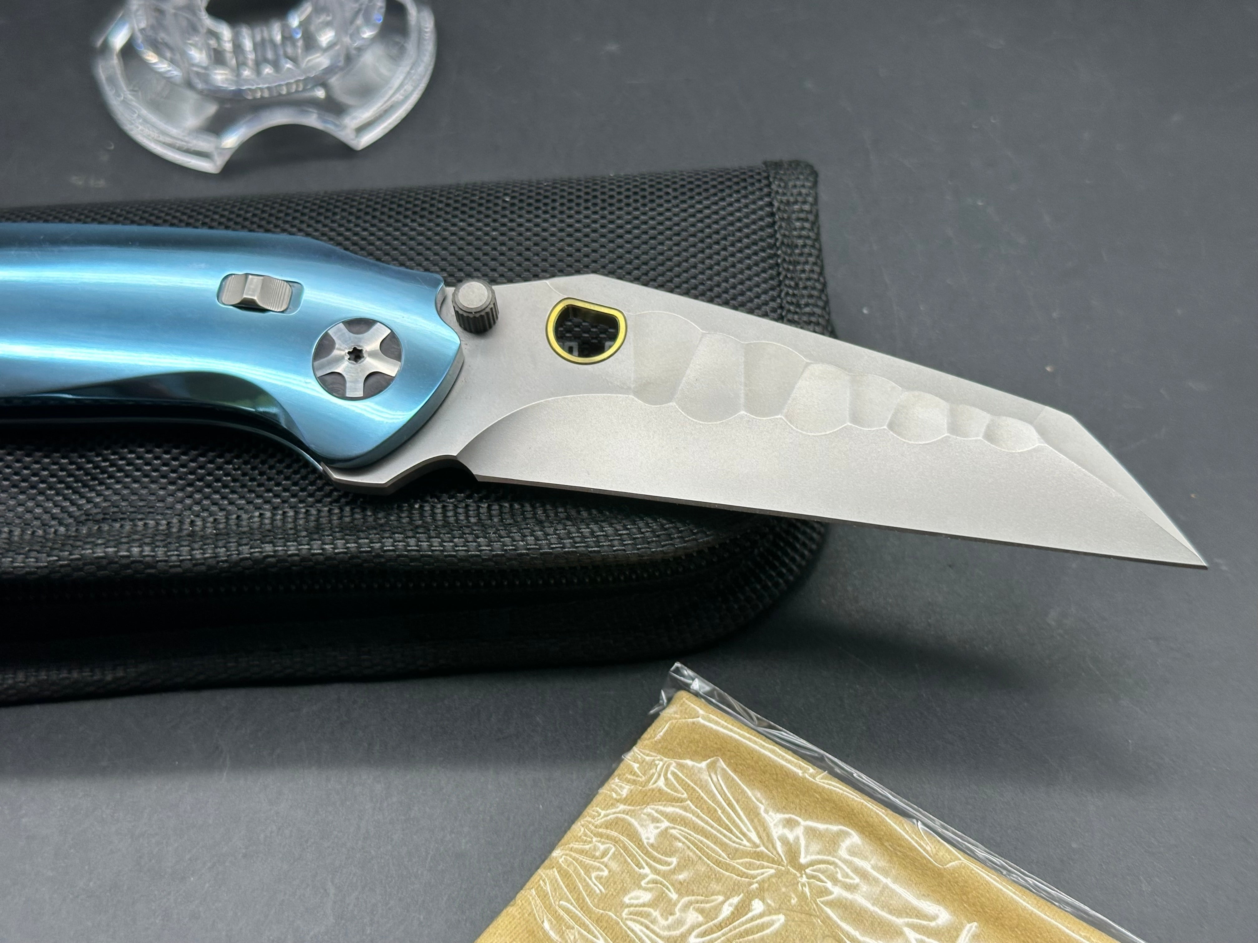 Ketuo Dirty Bird prototype titanium handle w/M390 blade