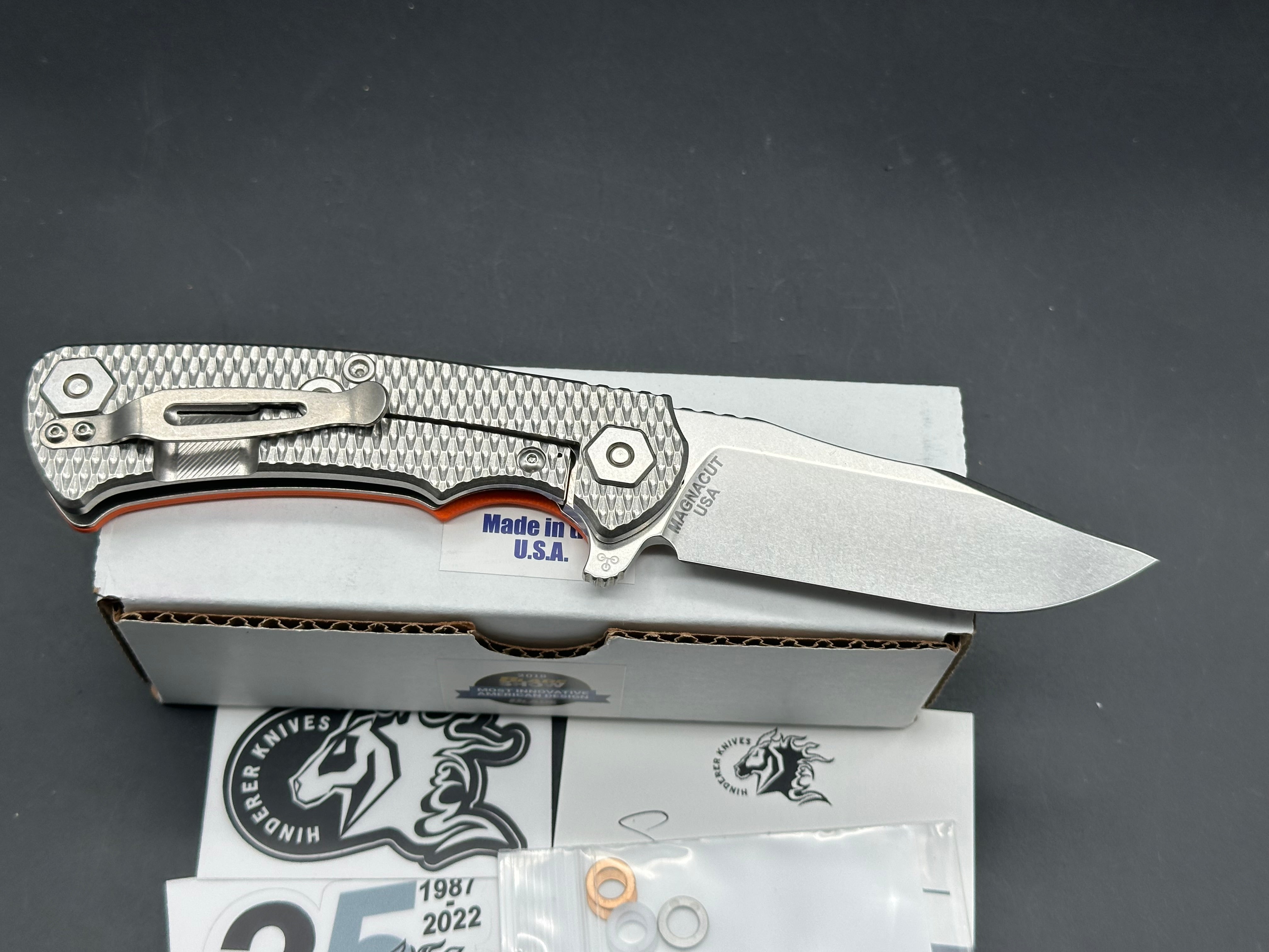 Hinderer Knives Project X Orange G10 /Magnacut blade