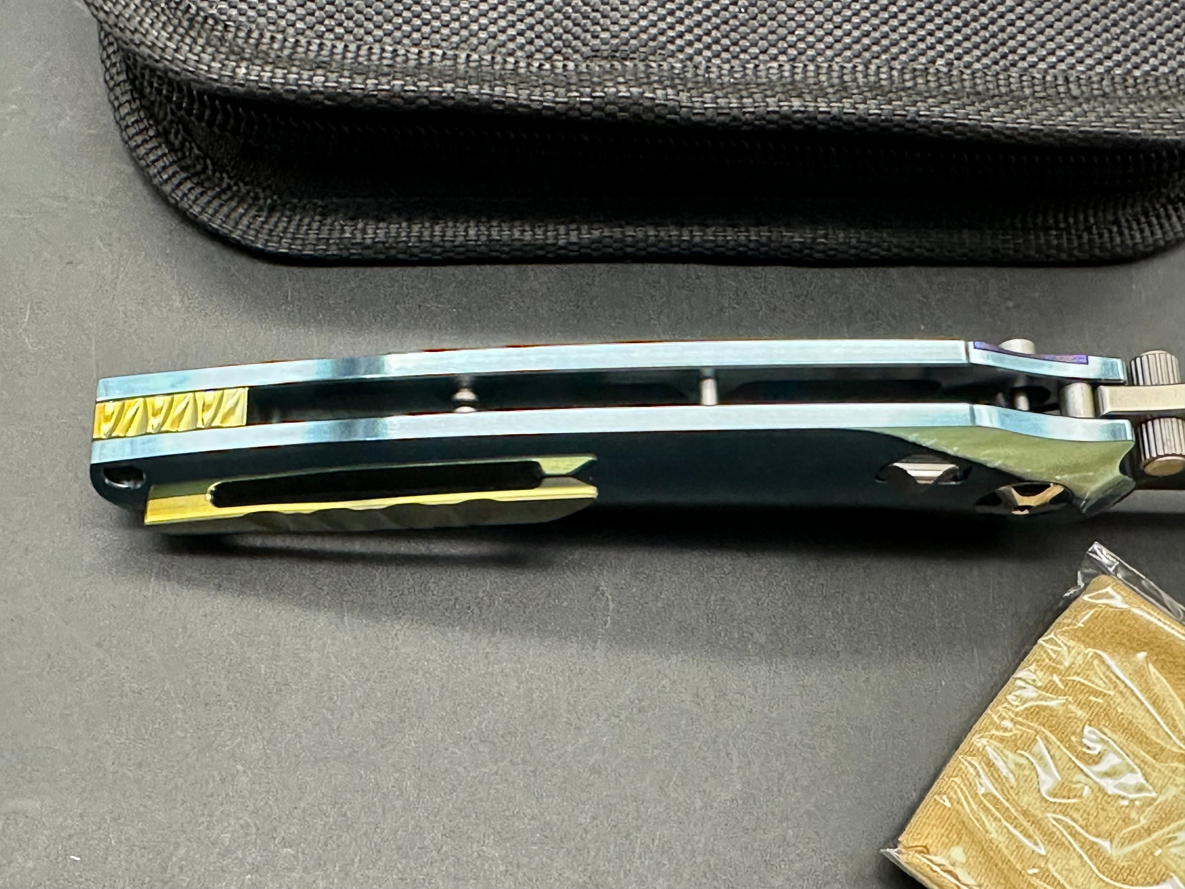 Ketuo Dirty Bird prototype titanium handle w/M390 blade