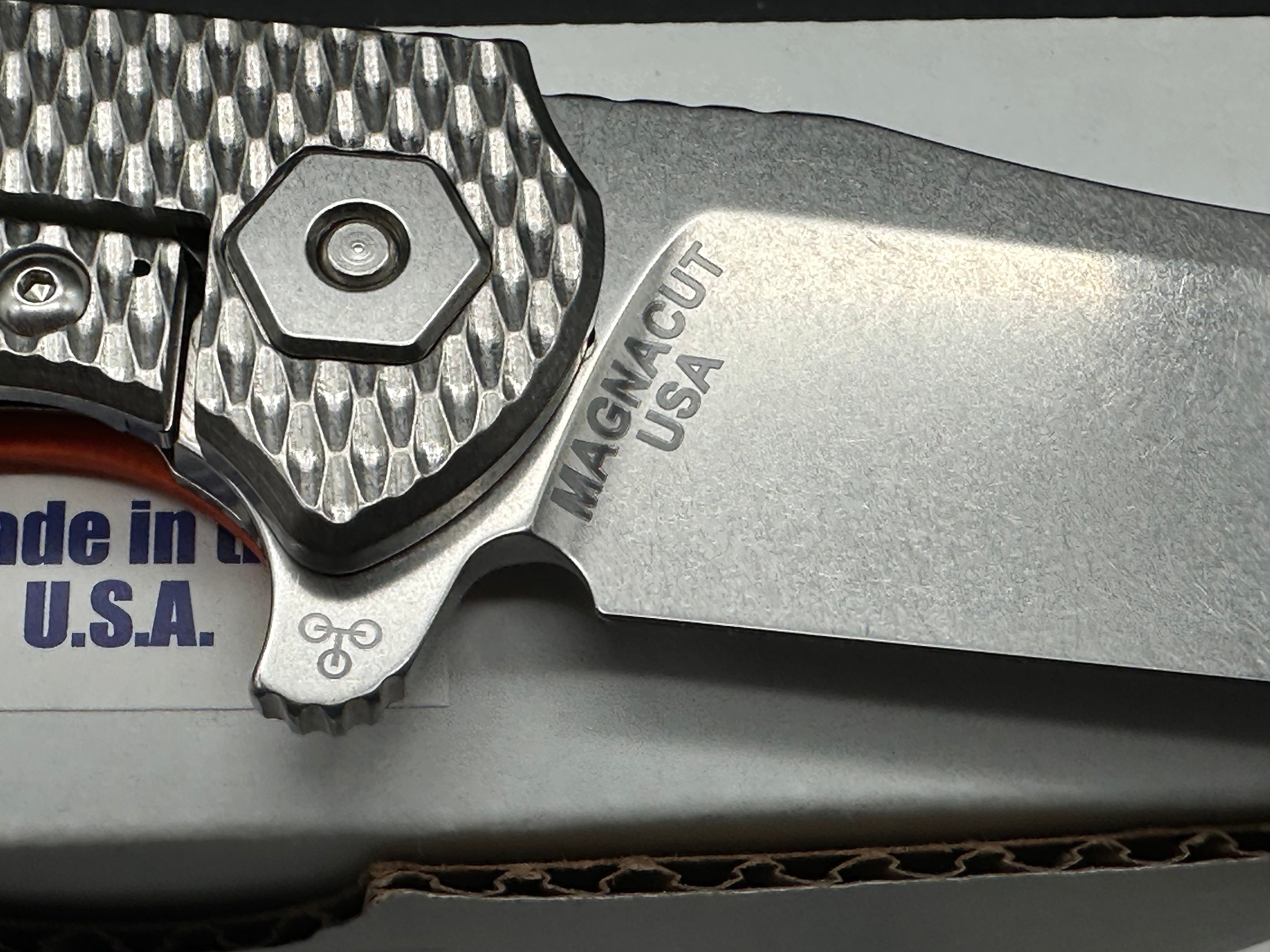 Hinderer Knives Project X Orange G10 /Magnacut blade