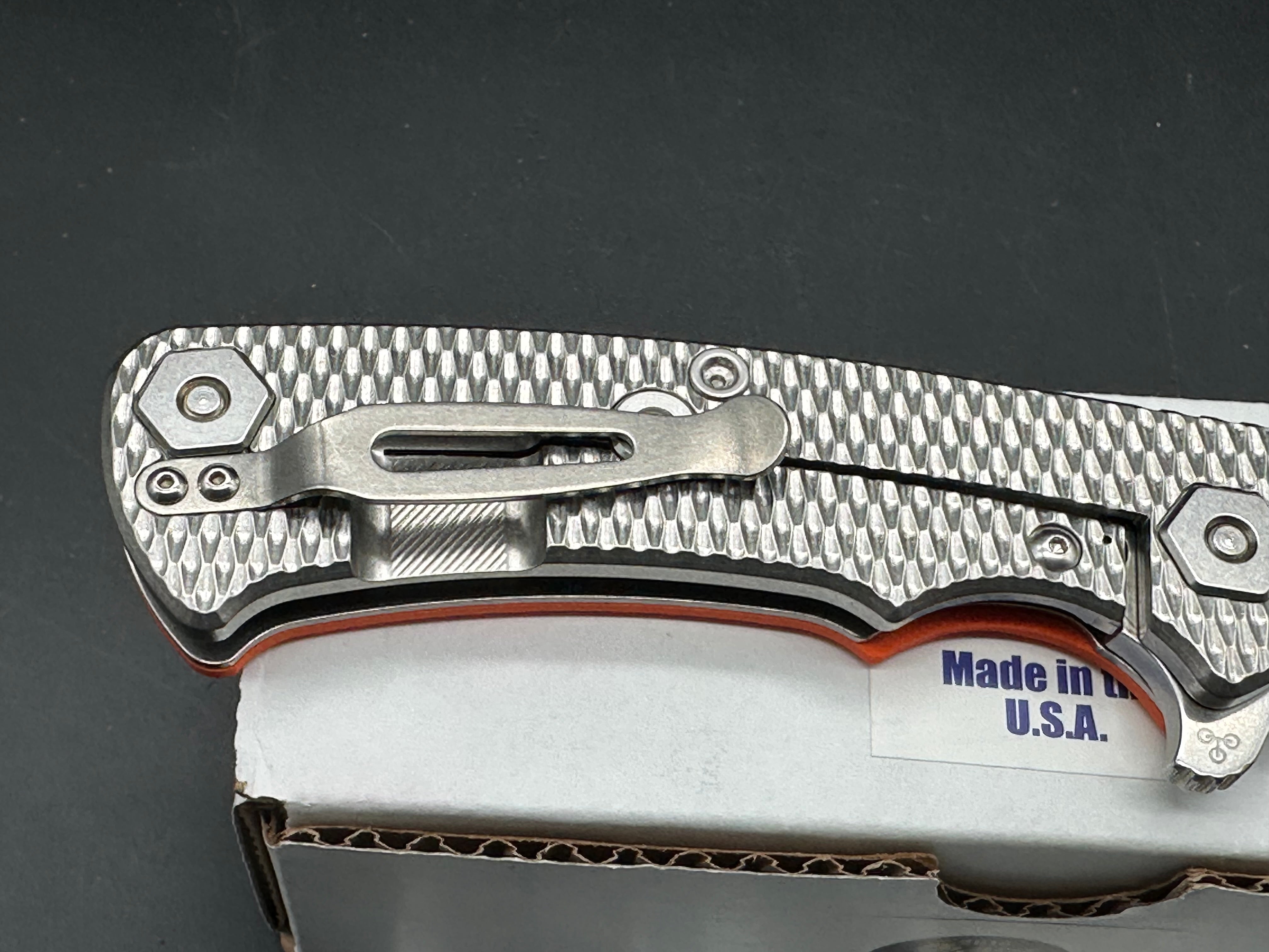 Hinderer Knives Project X Orange G10 /Magnacut blade