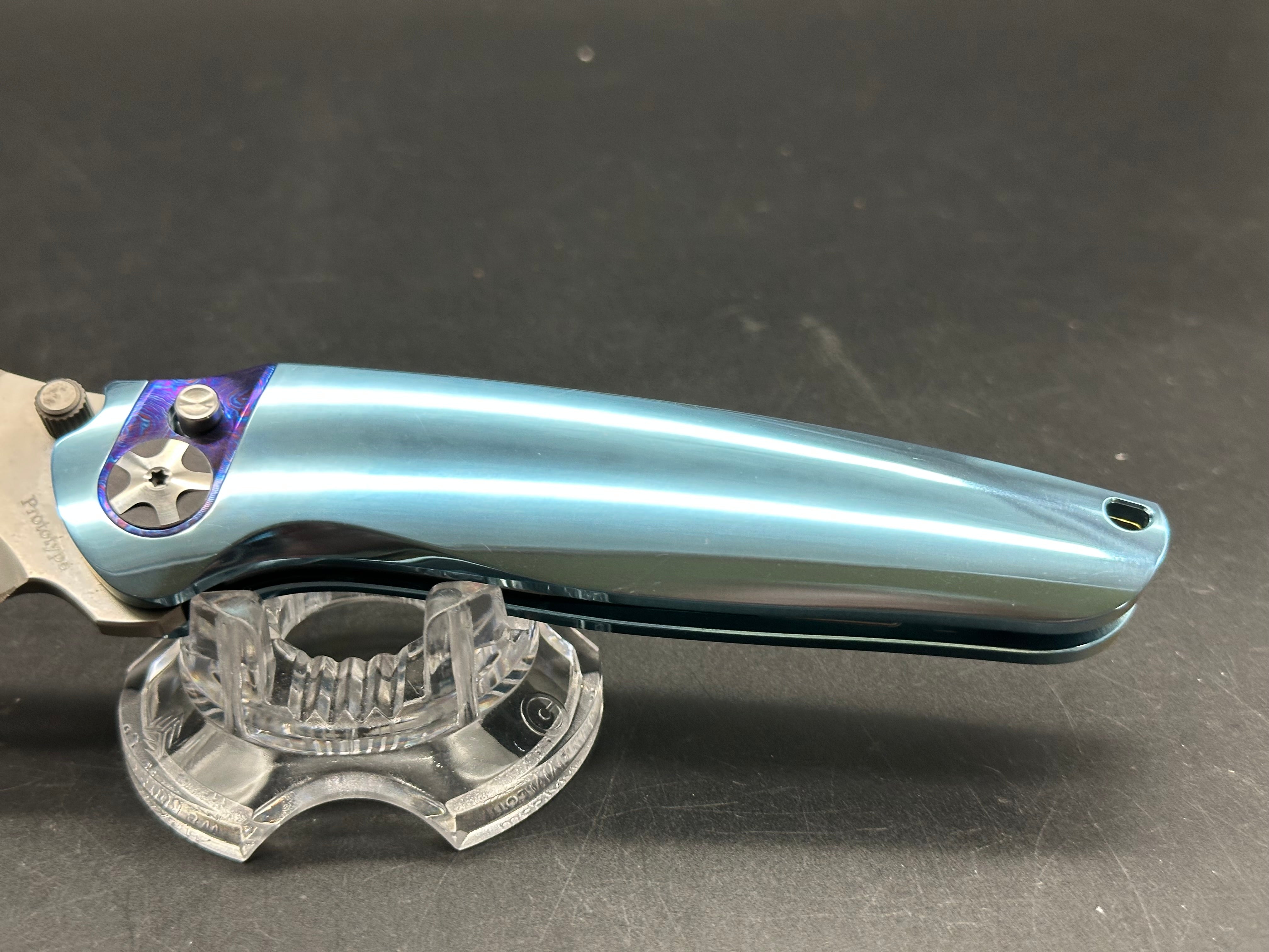 Ketuo Dirty Bird prototype titanium handle w/M390 blade