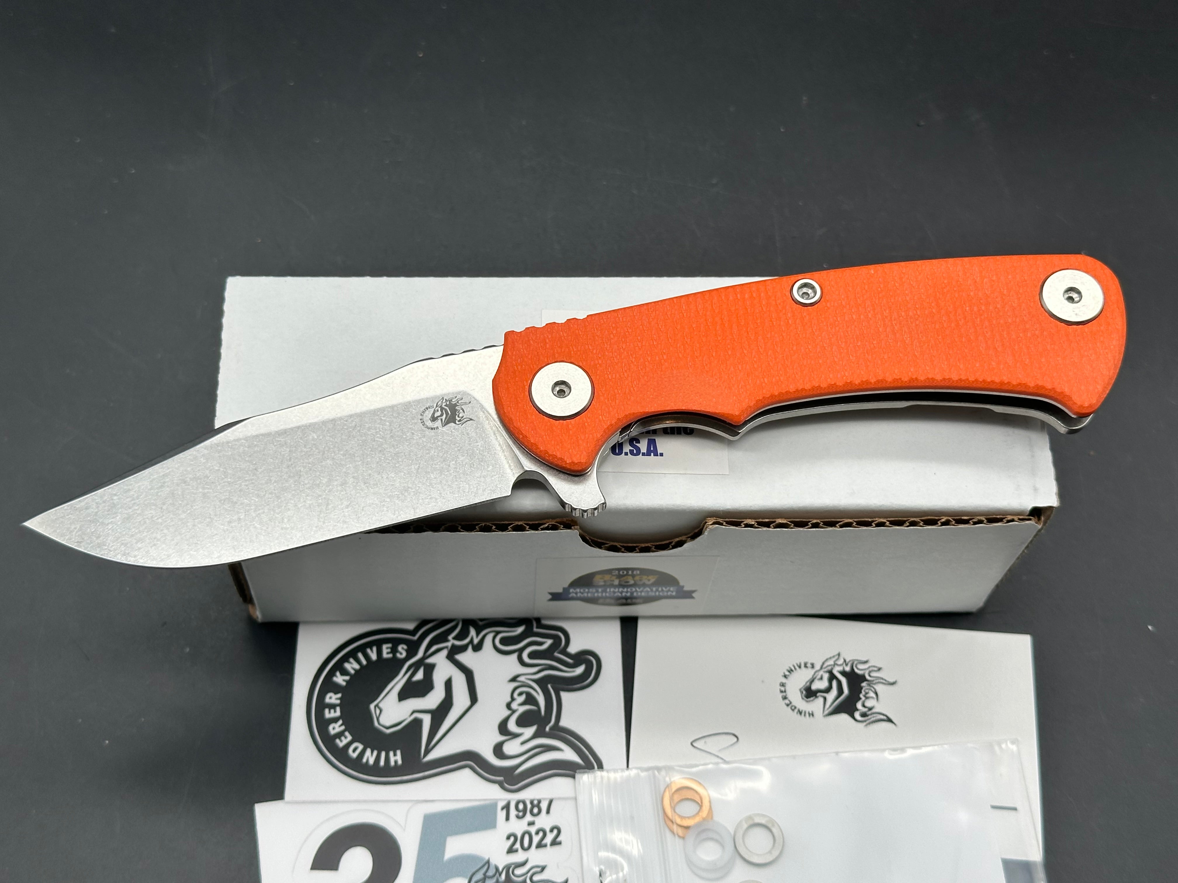 Hinderer Knives Project X Orange G10 /Magnacut blade