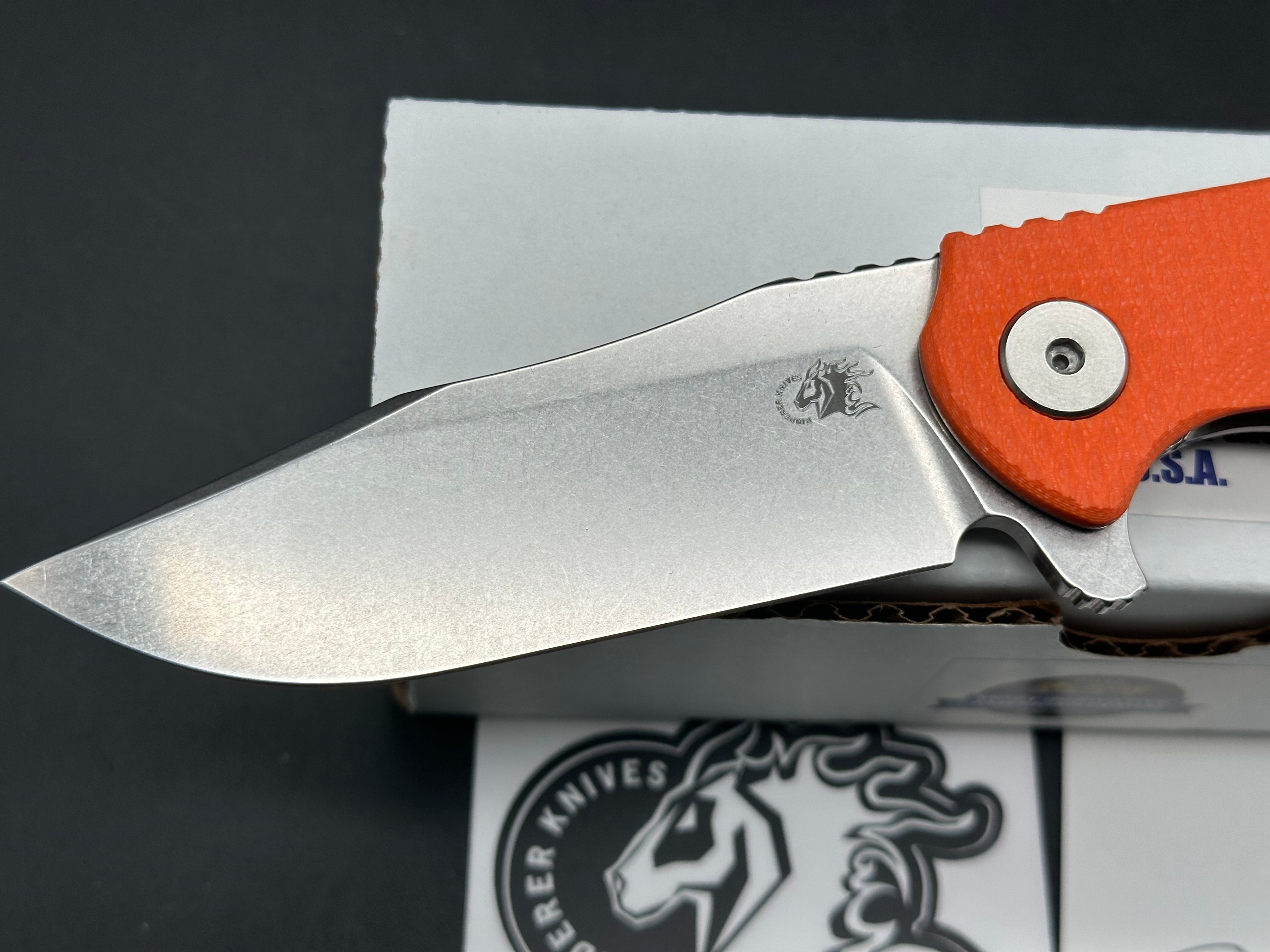 Hinderer Knives Project X Orange G10 /Magnacut blade