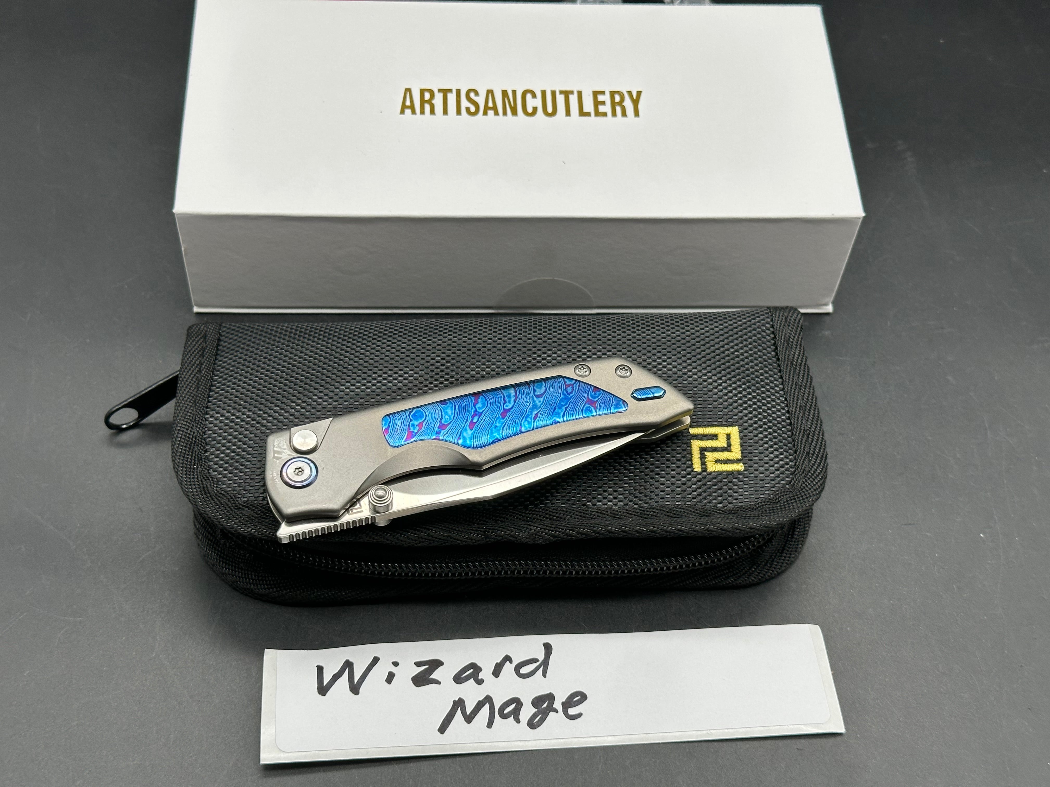 Artisan Wizard (The Mage) titanium/timascus w/S90V blade