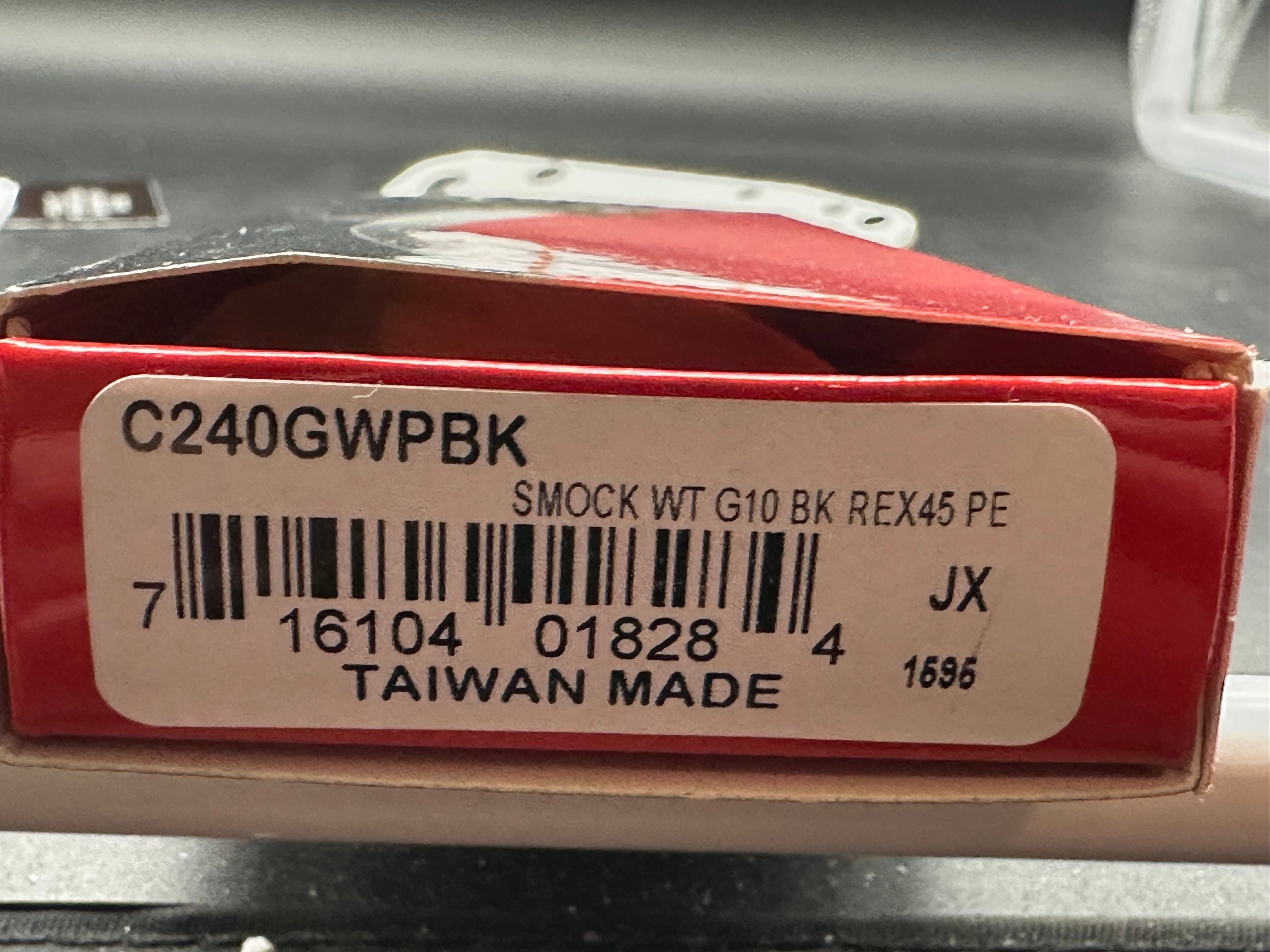 Spyderco Smock Smooth White G10 Black Rex 45 GP GP Knives exclusive