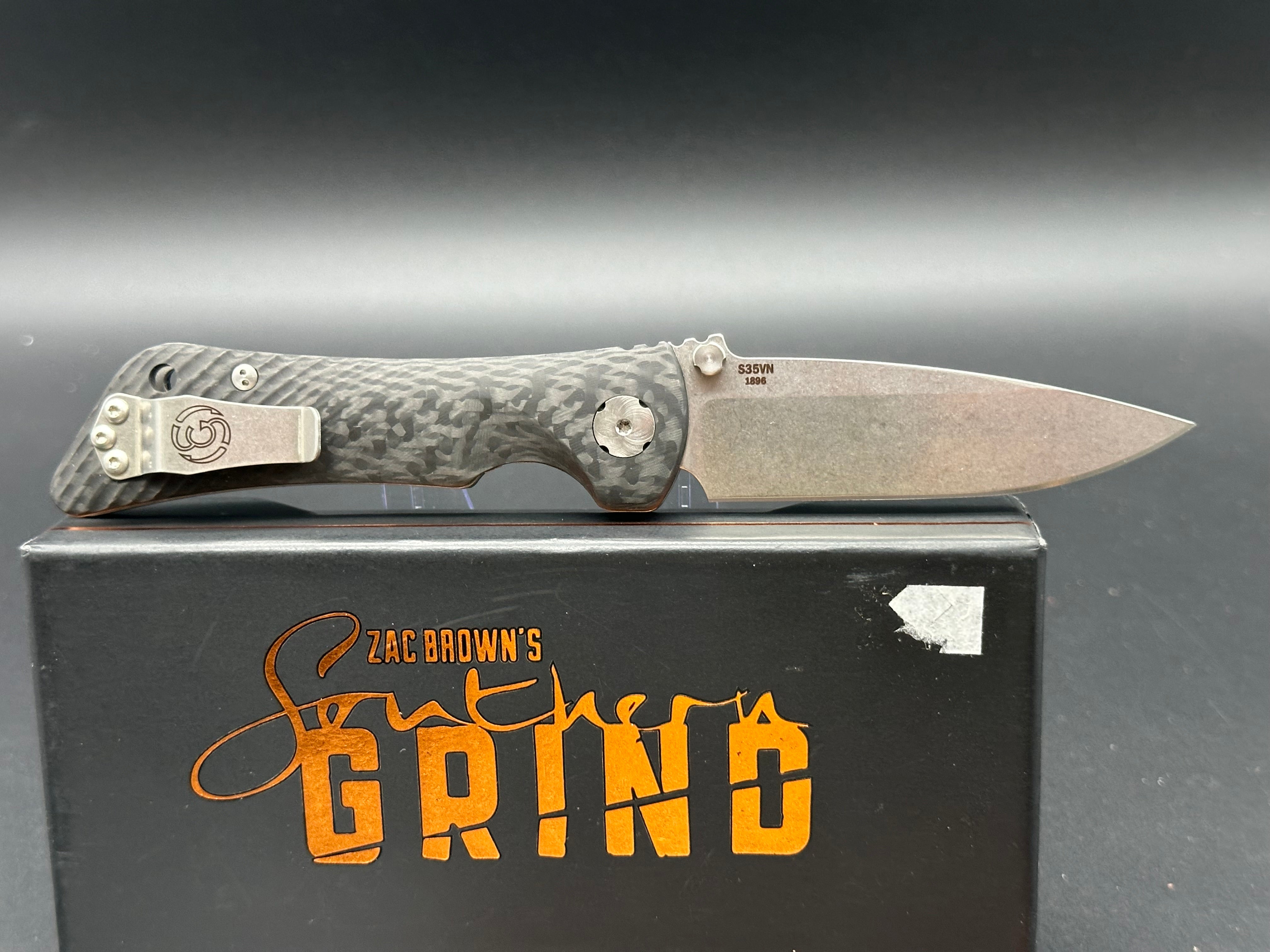 Southern Grind Spider Monkey Liner Lock Knife Carbon Fiber (3.25" Satin)