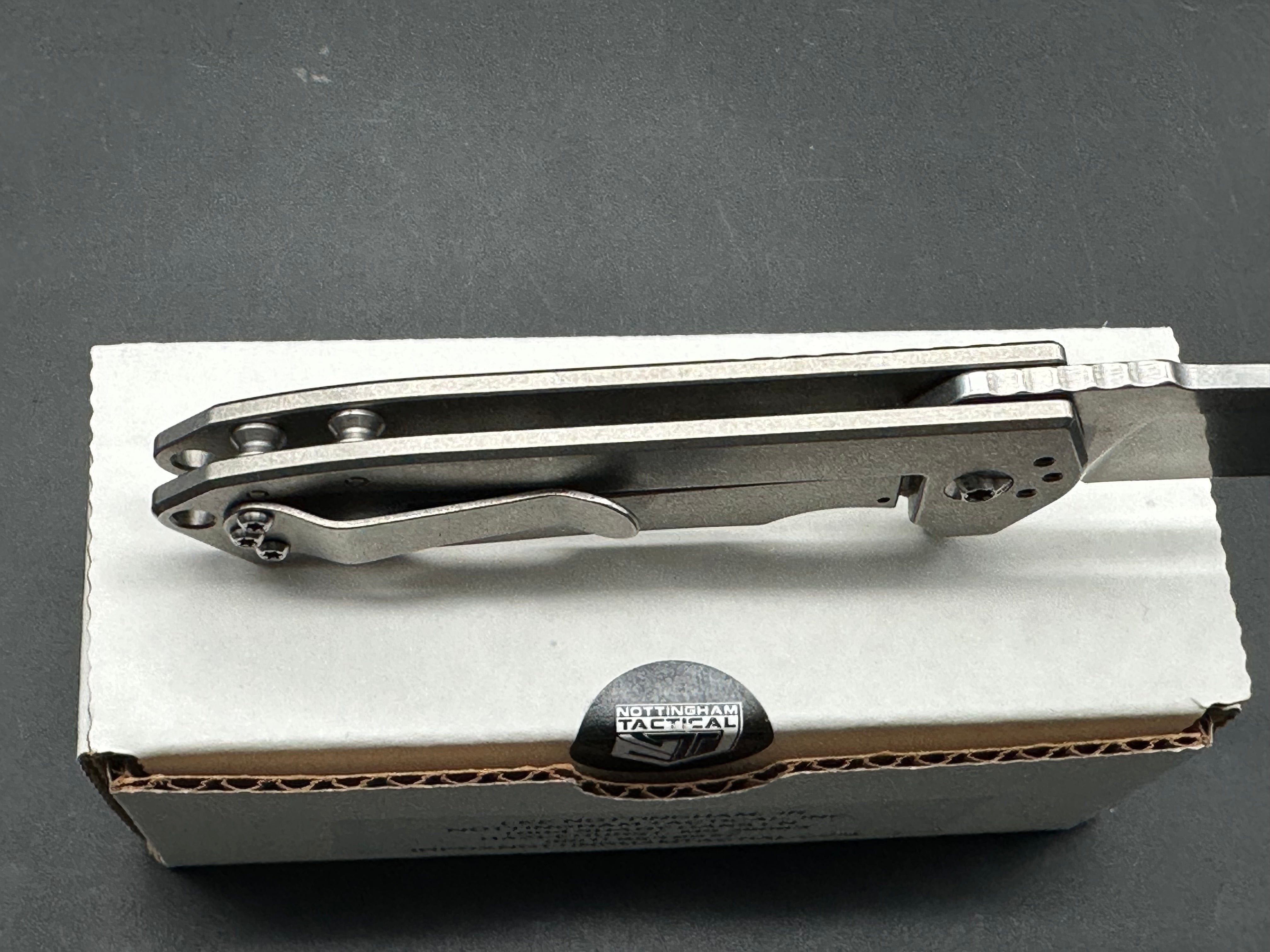 Nottingham Tactical Ultra4 Killer Beez CPM154 Blade Titanium Handle