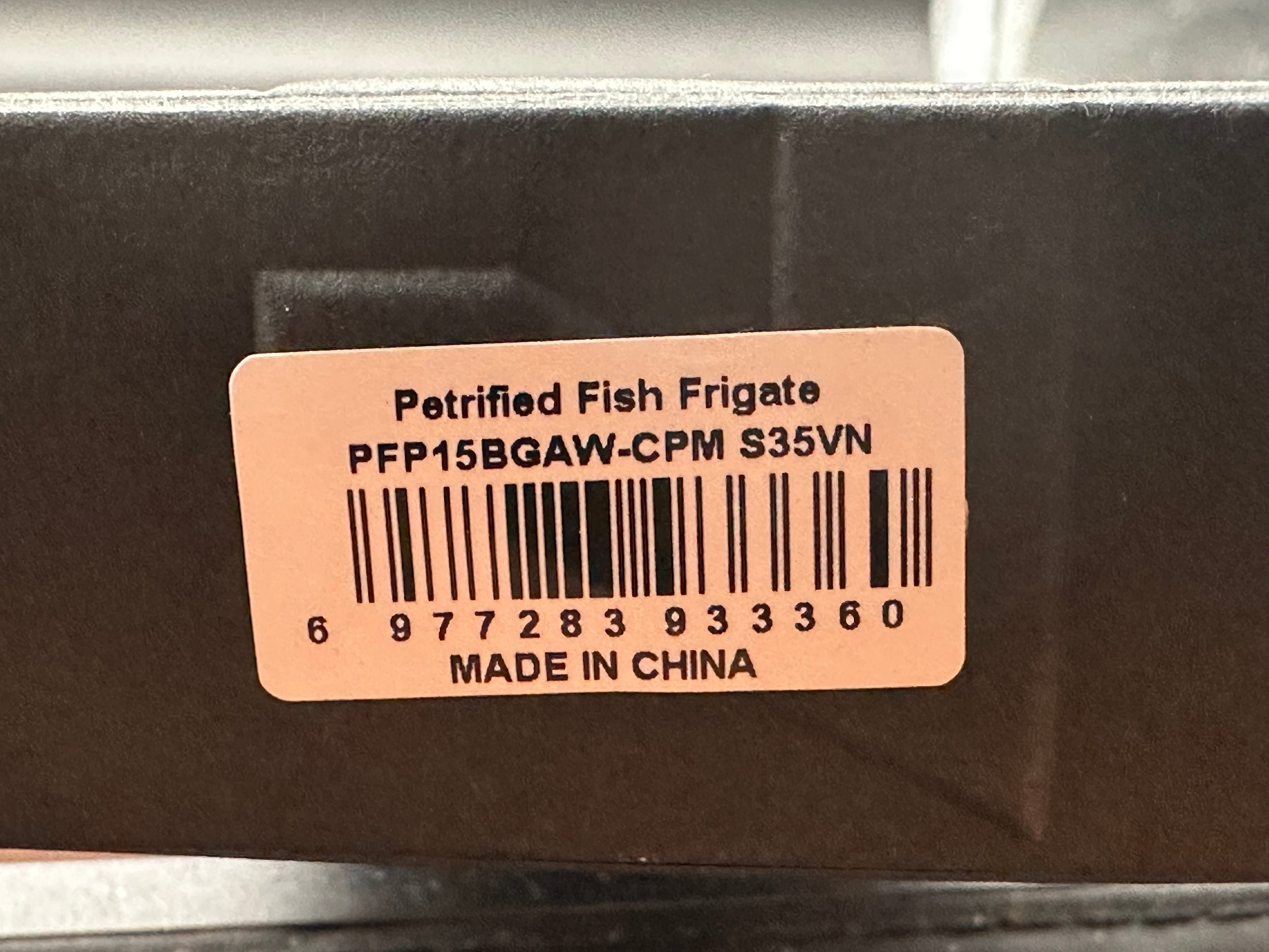 Petrified Fish Frigate-PFP15 aluminum handle S35VN blade