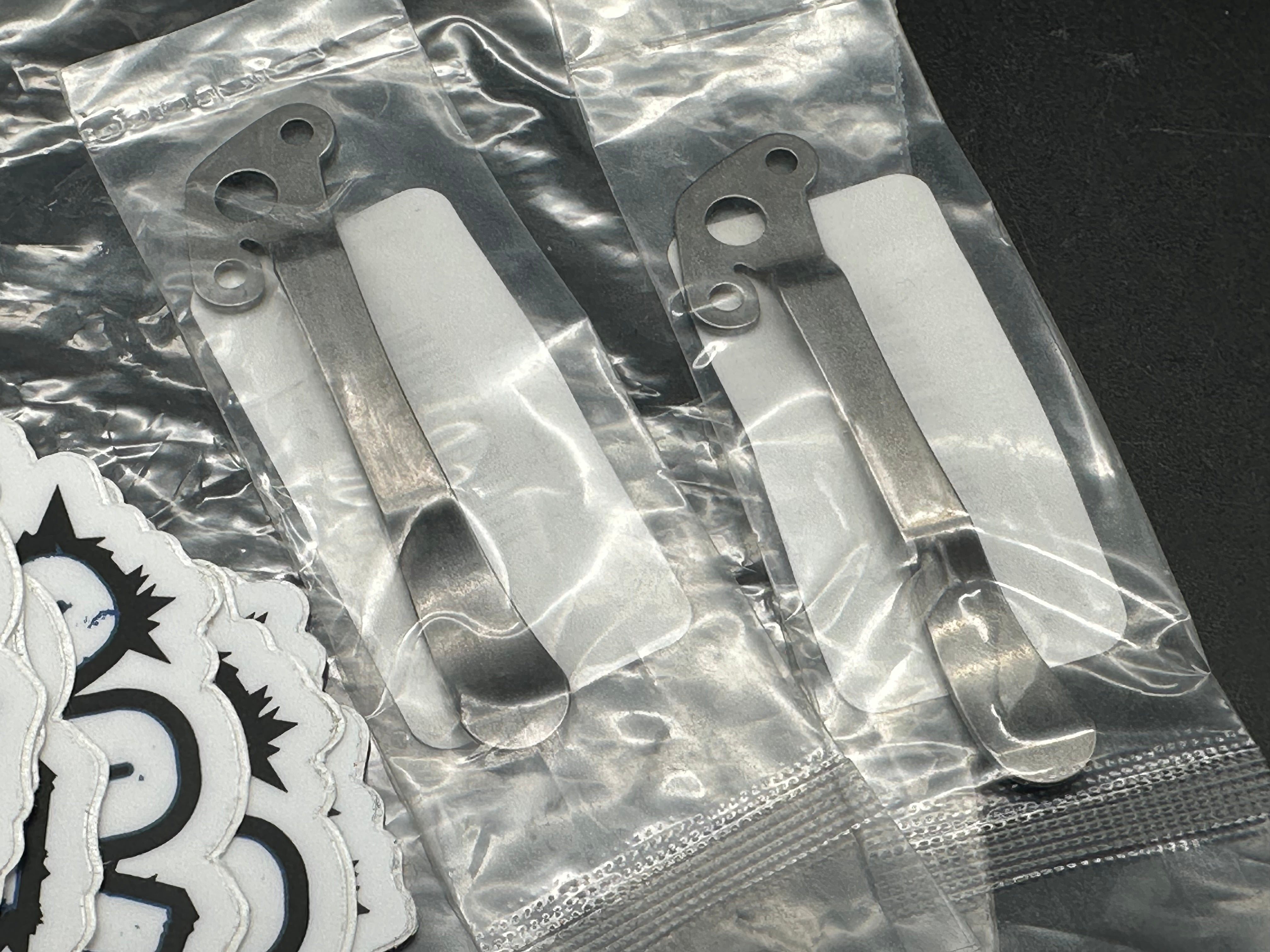 Demko  2 x left hand clips and stickers