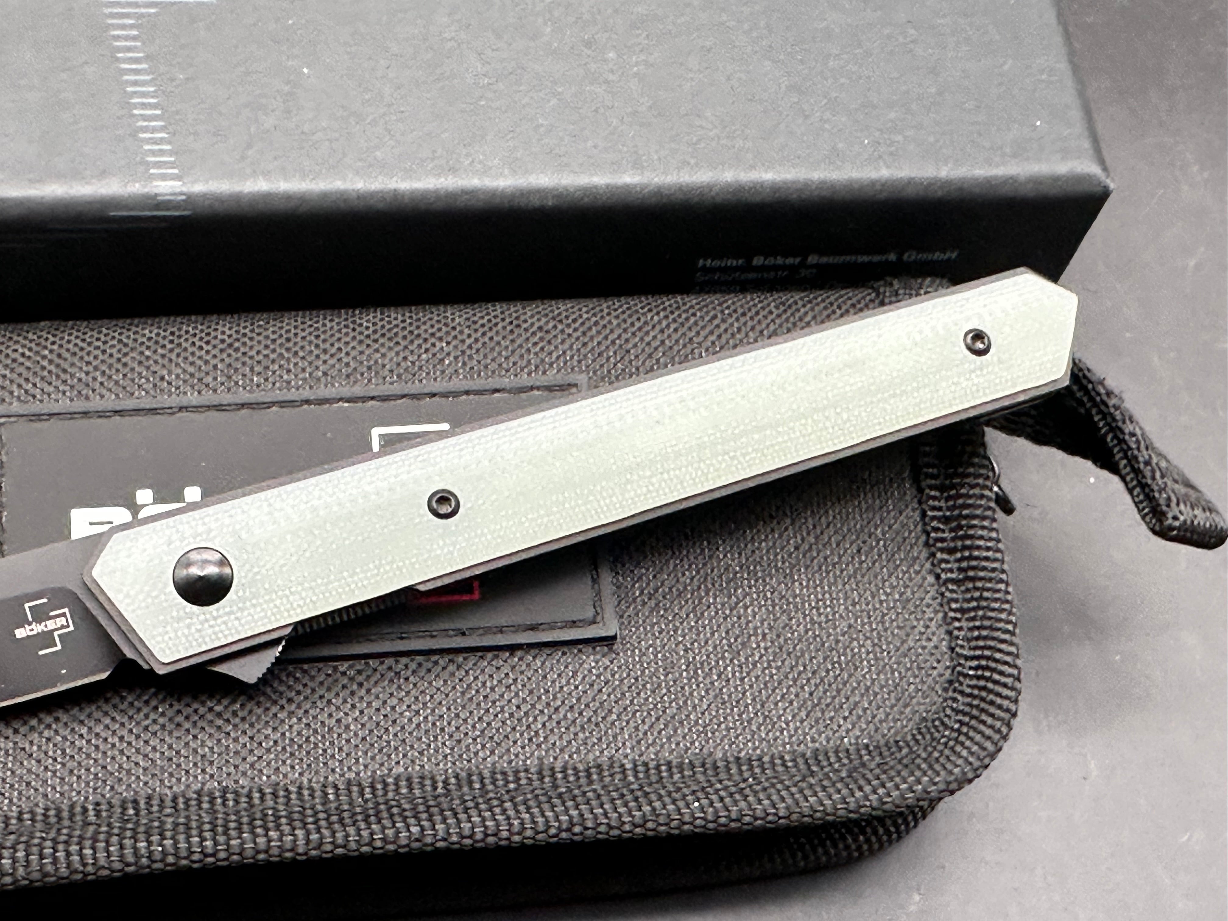 Boker Plus Kwaiken Air Liner Lock Knife Jade G-10 (3.6" Black)