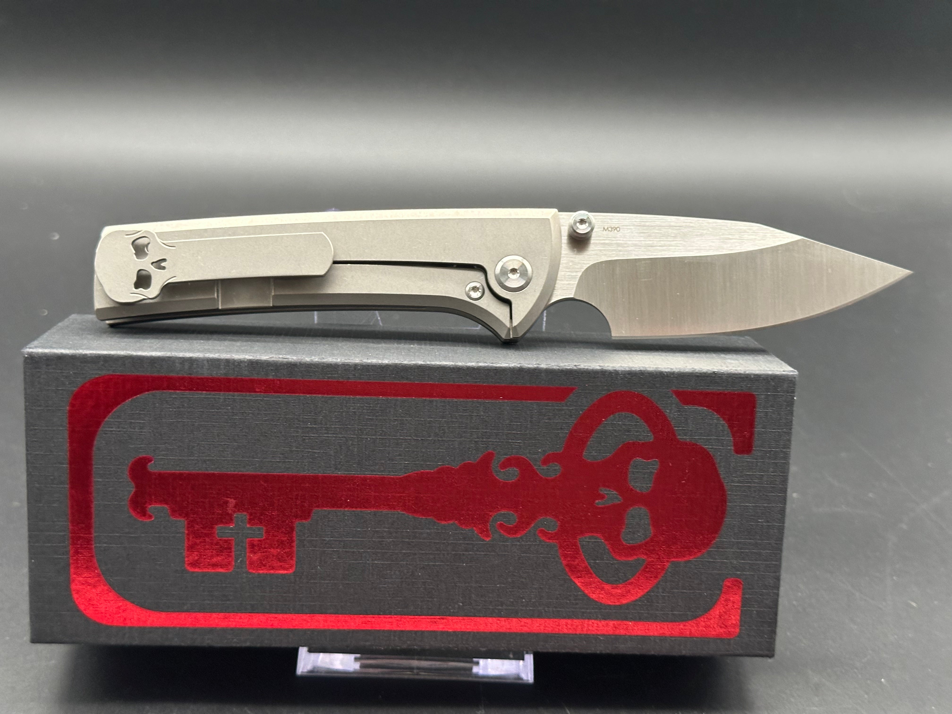 Chaves Scapegoat Street Frame Lock Knife Gray Titanium (3.5" Satin)