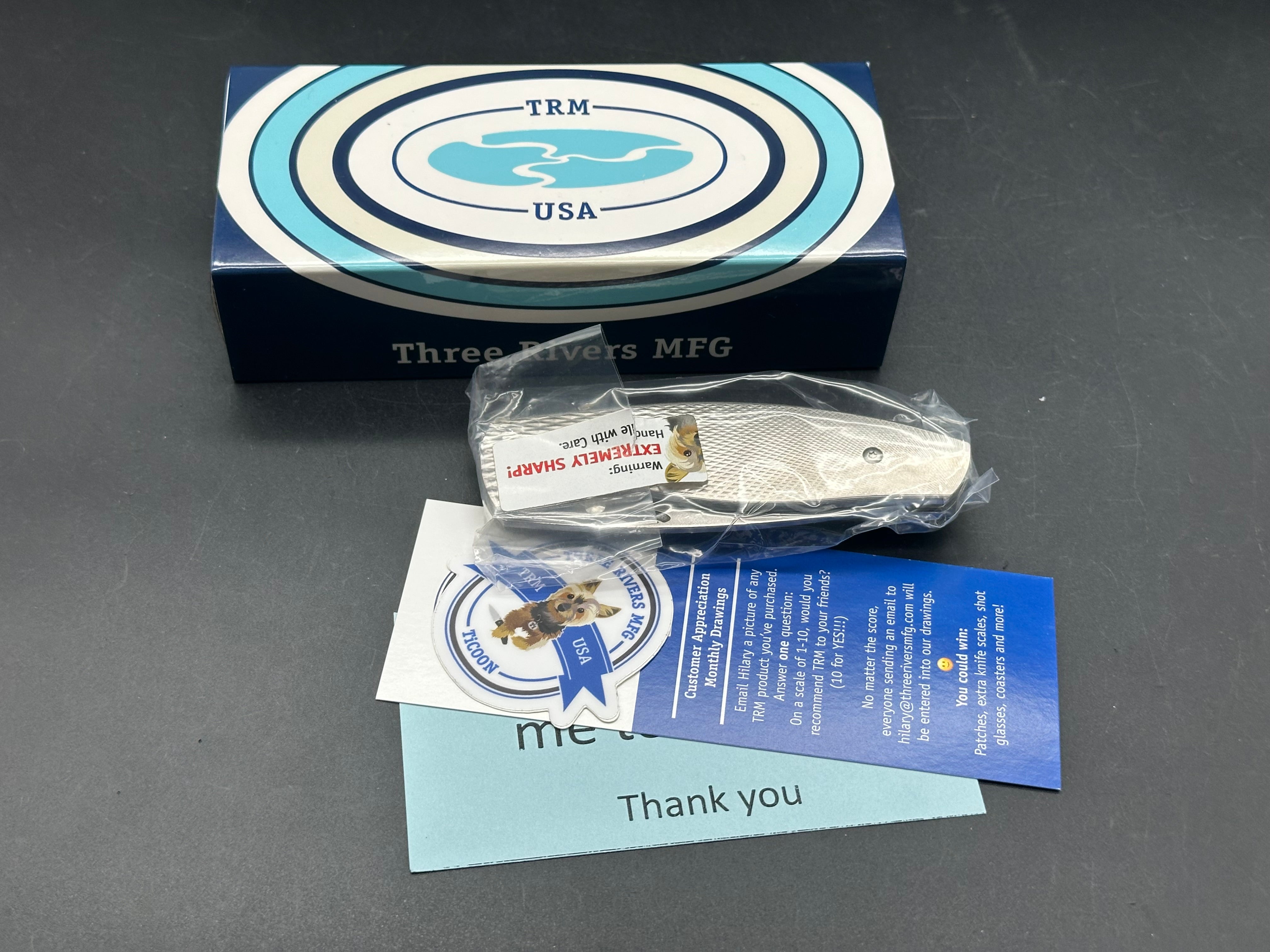 TRM Neutron 2 Magnacut 3D Contoured Ti Lizard Skin Scales+CARBON FIBER Scale set