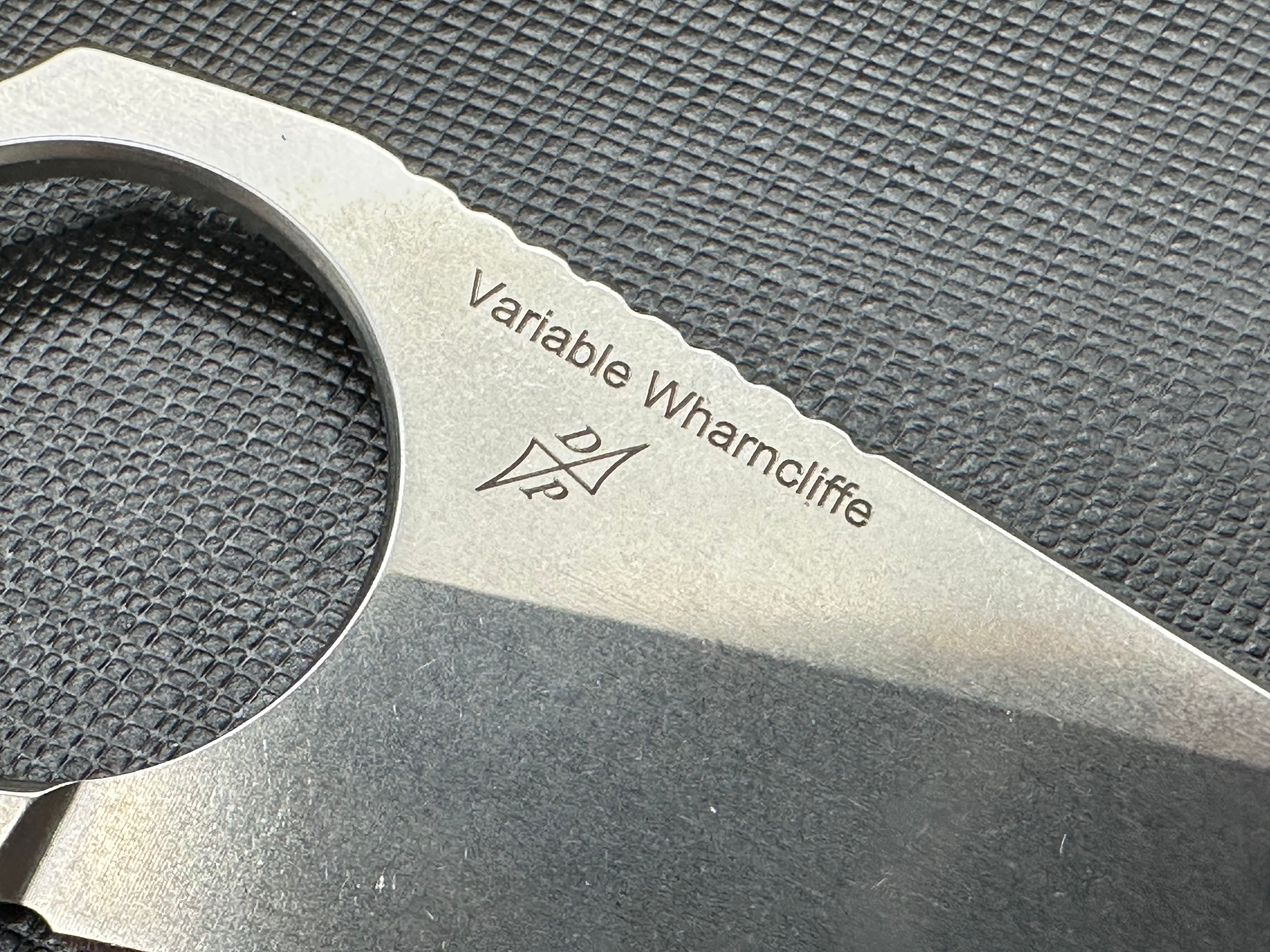 Kizer Variable Wharncliffe Fixed Blade Knife Black Micarta (3.43" Satin)