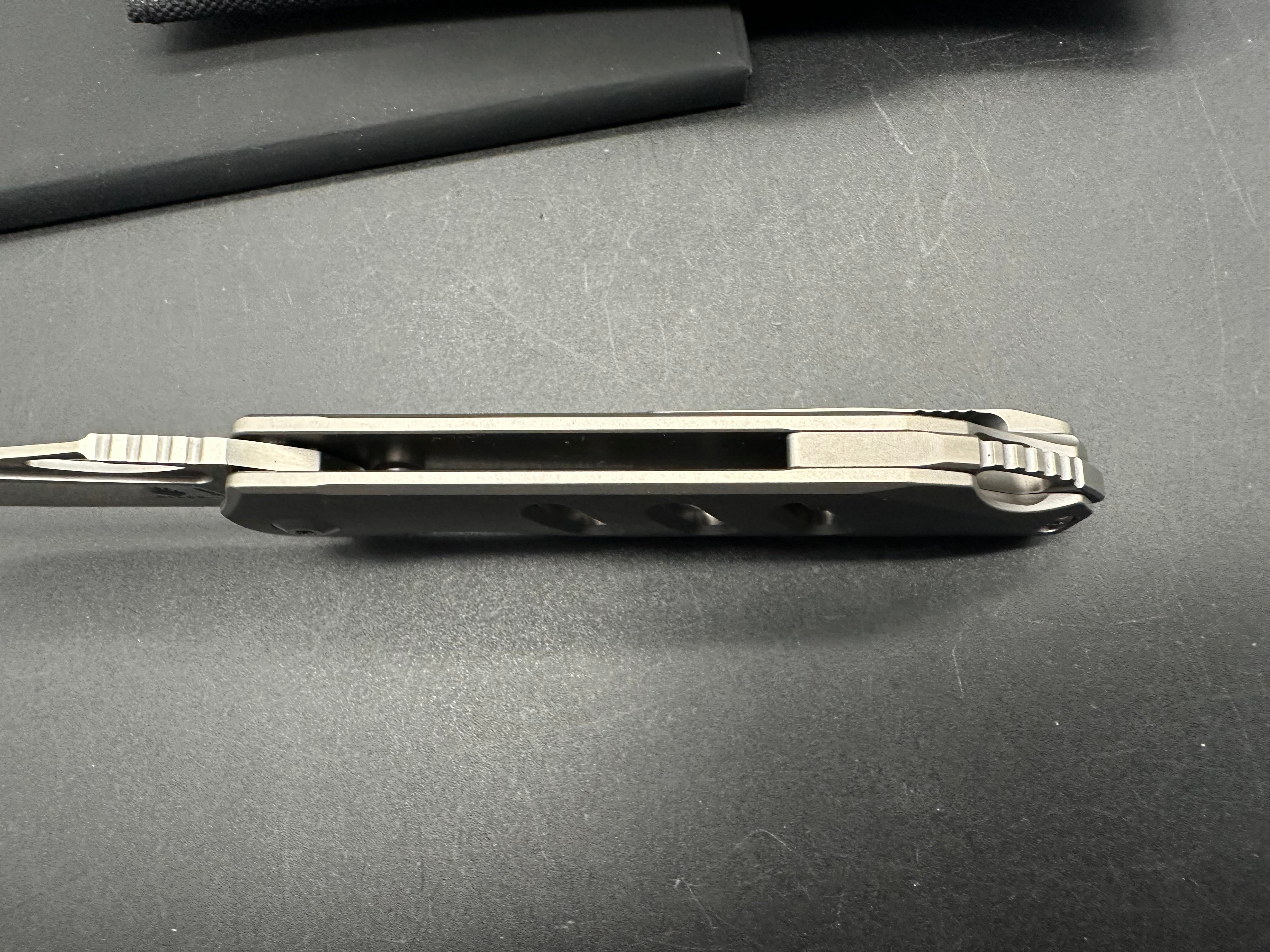 Kizer Assassin Frame Lock Flipper Knife Titanium (3.15" Satin) Ki3549